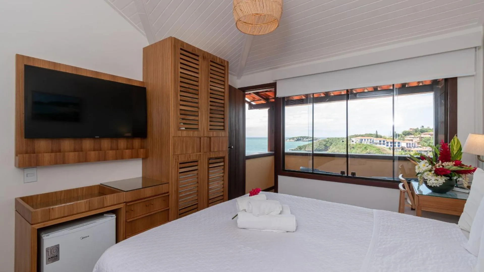 Bed in HOTEL VILLE LA PLAGE & BEACH CLUB