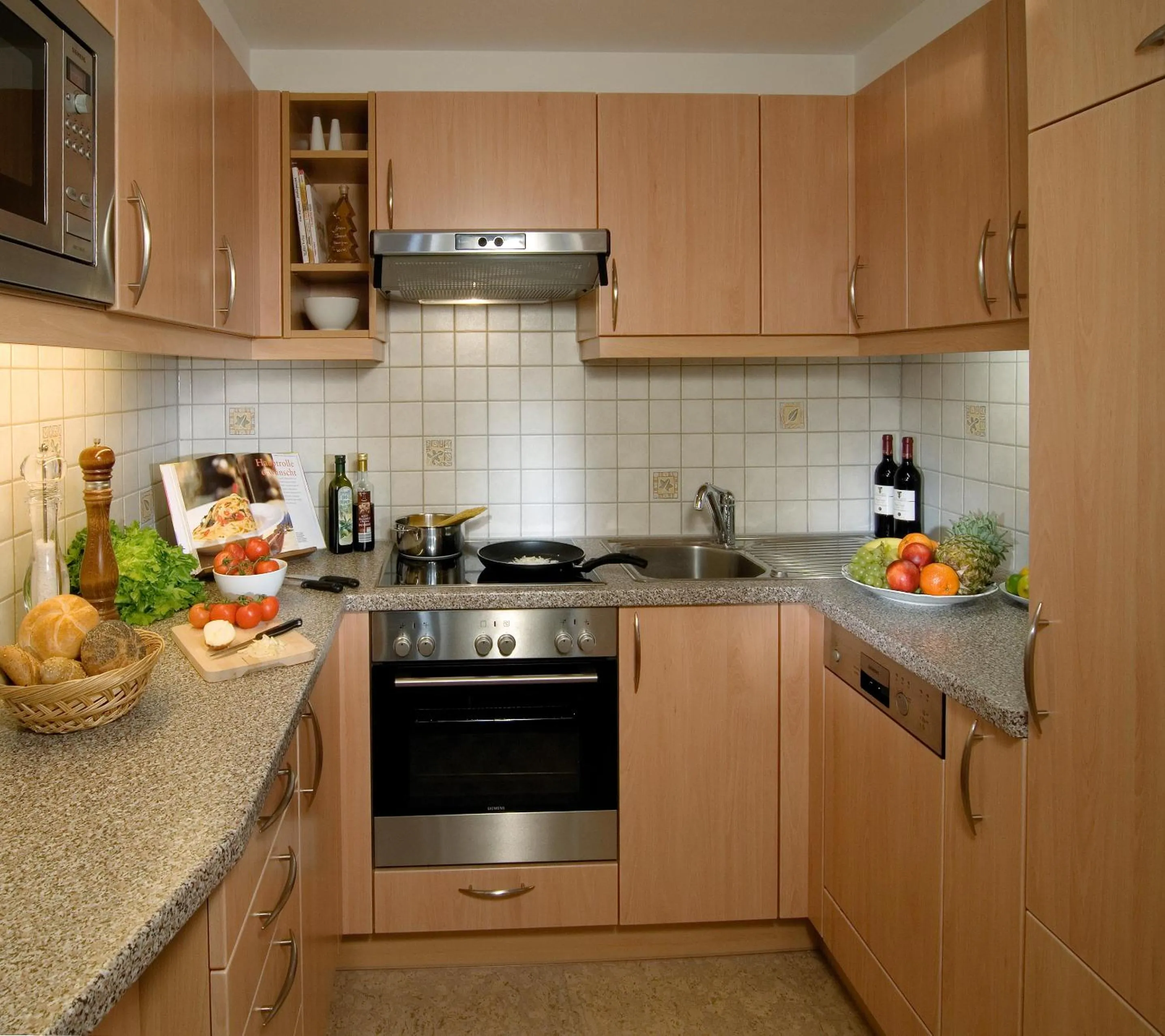 Kitchen or kitchenette in Appartements Bergsonne