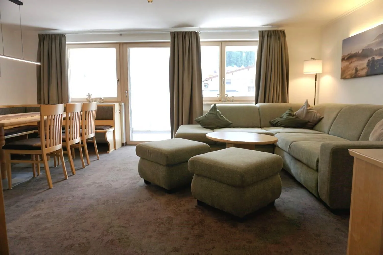 Living room in Appartements Bergsonne