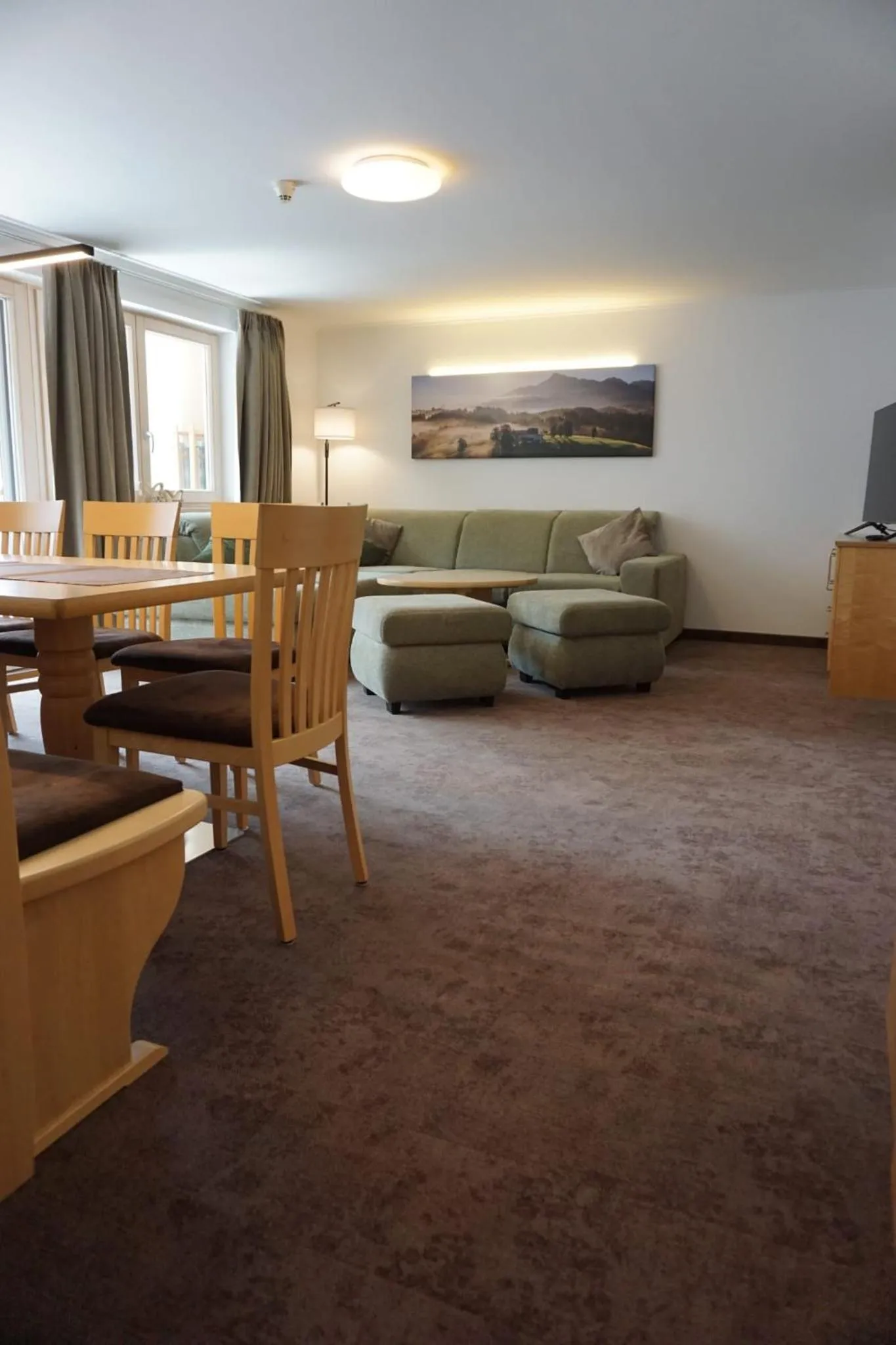 Living room in Appartements Bergsonne