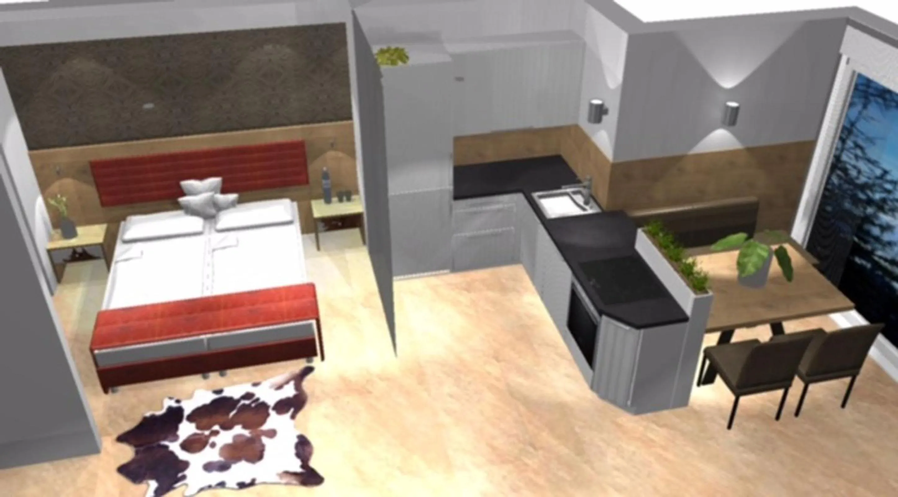 Photo of the whole room, Bed in Appartements Bergsonne