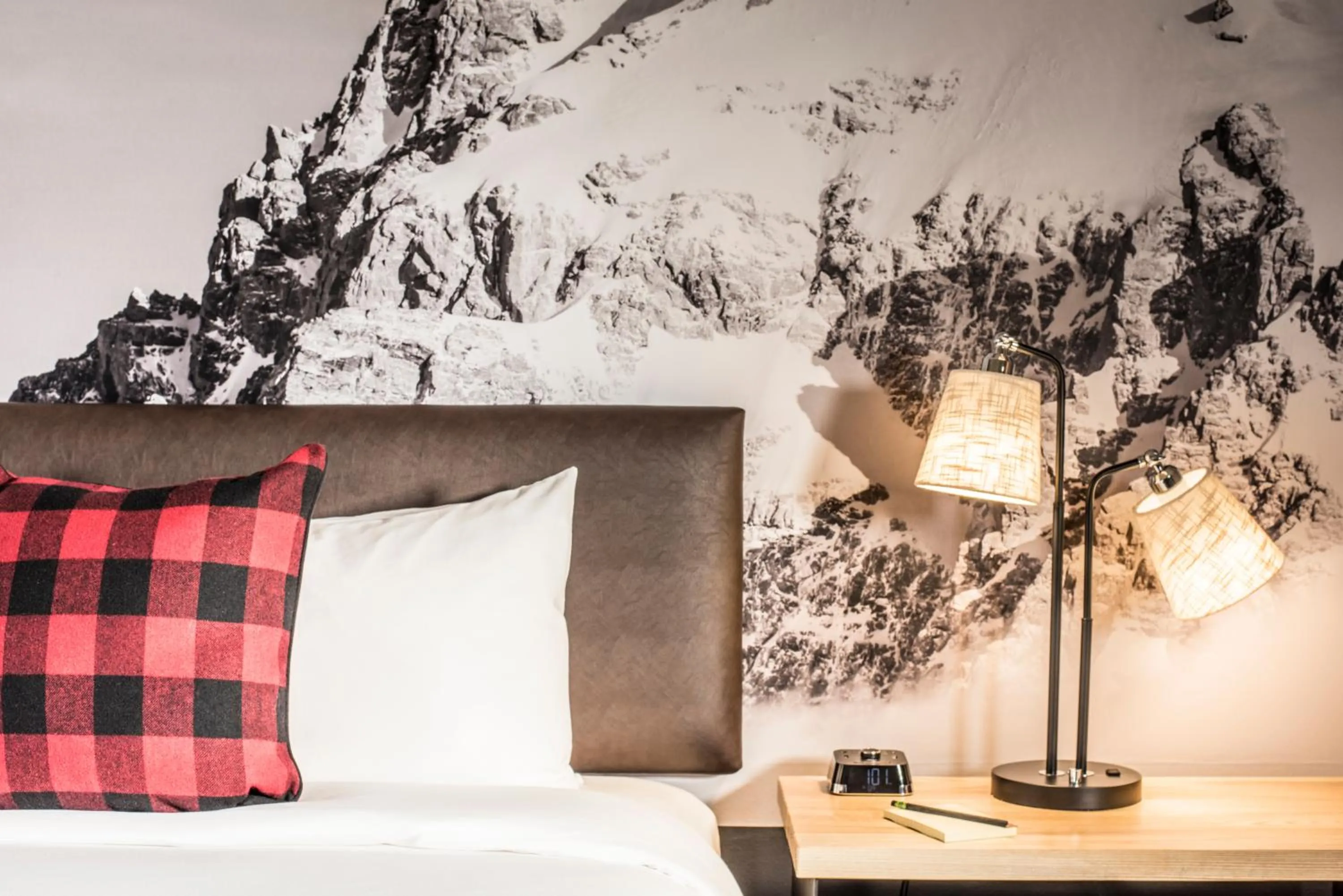 Bed in Mountain Modern Jackson Hole