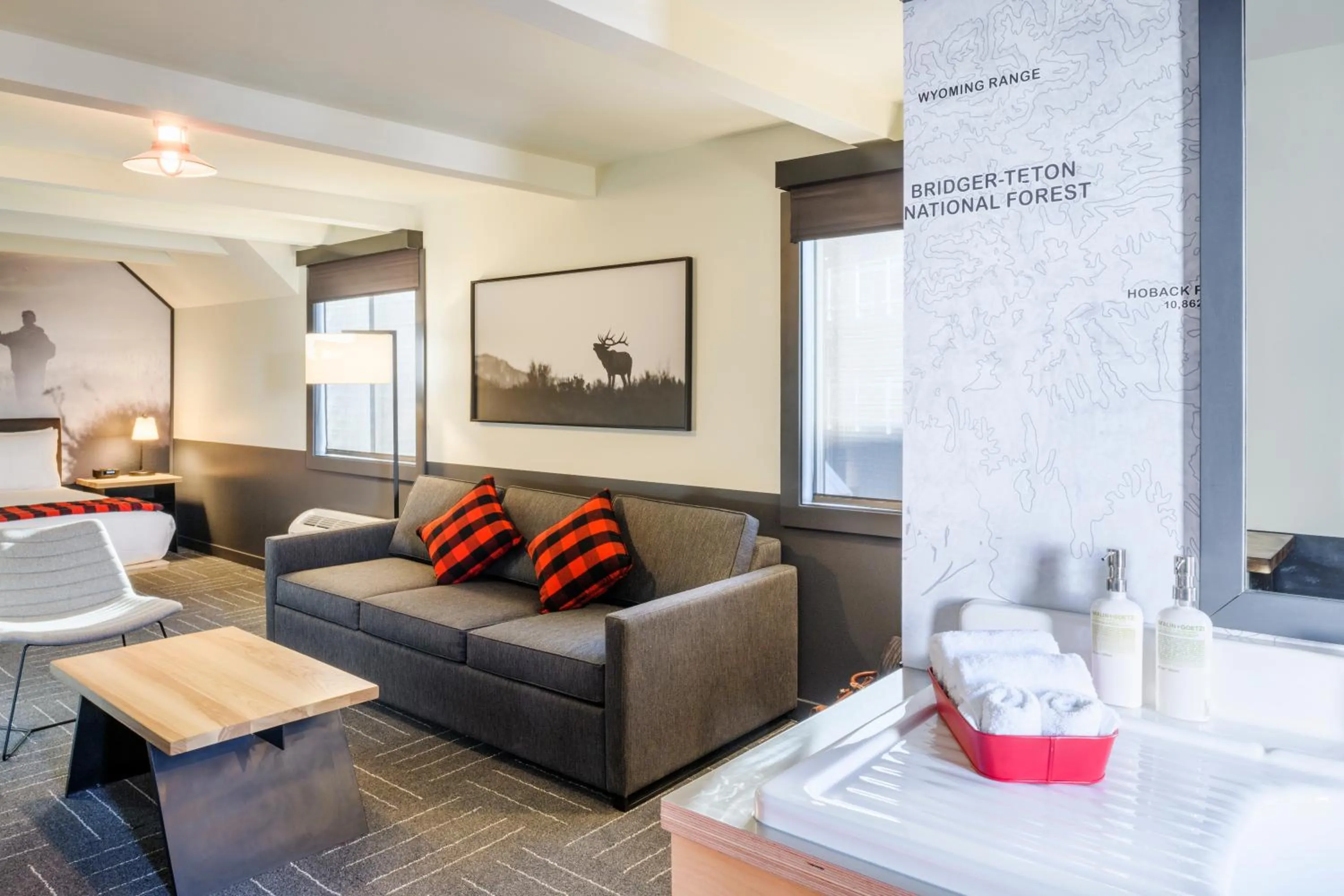 Bedroom in Mountain Modern Jackson Hole