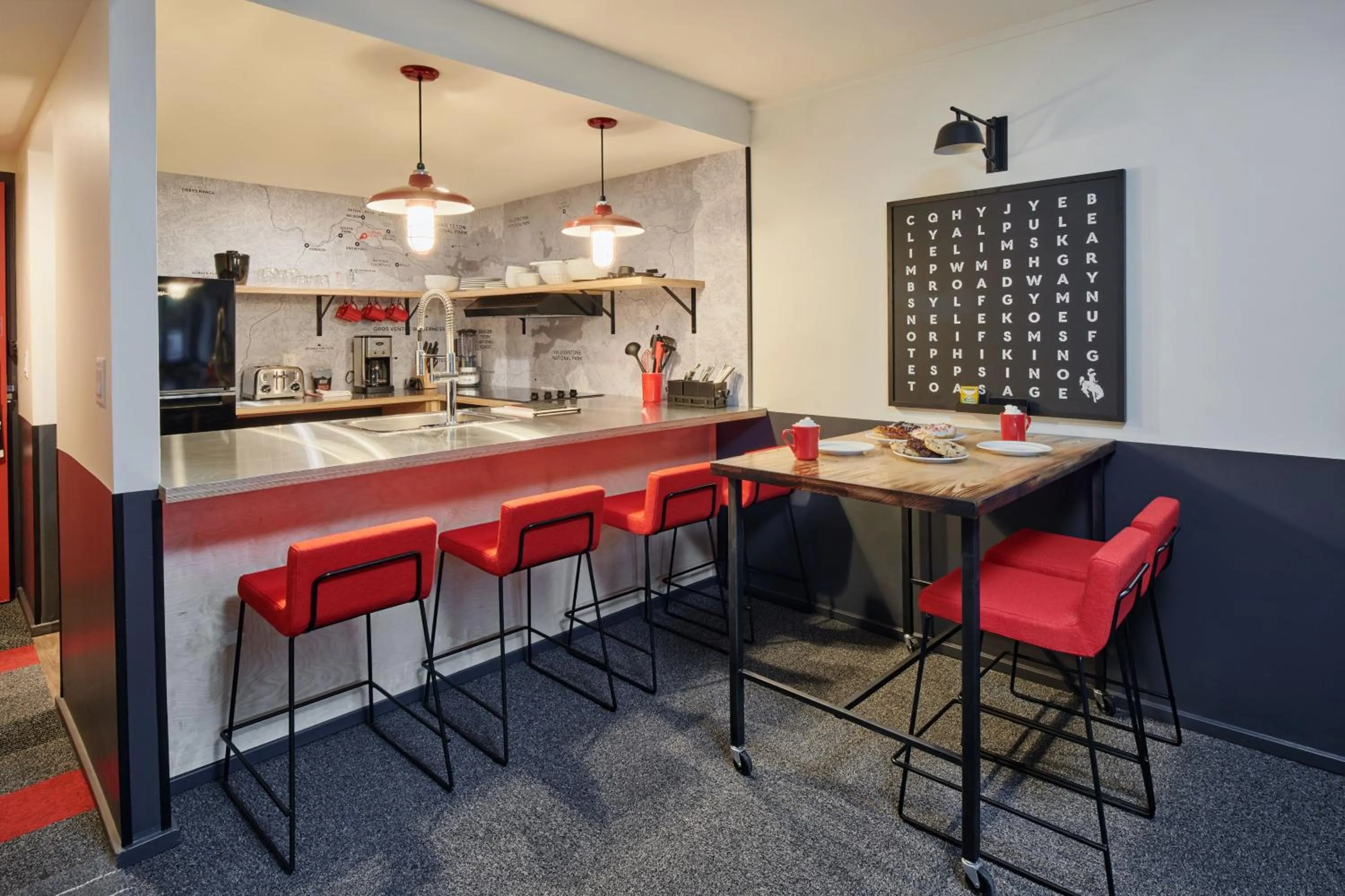 Living room in Mountain Modern Jackson Hole
