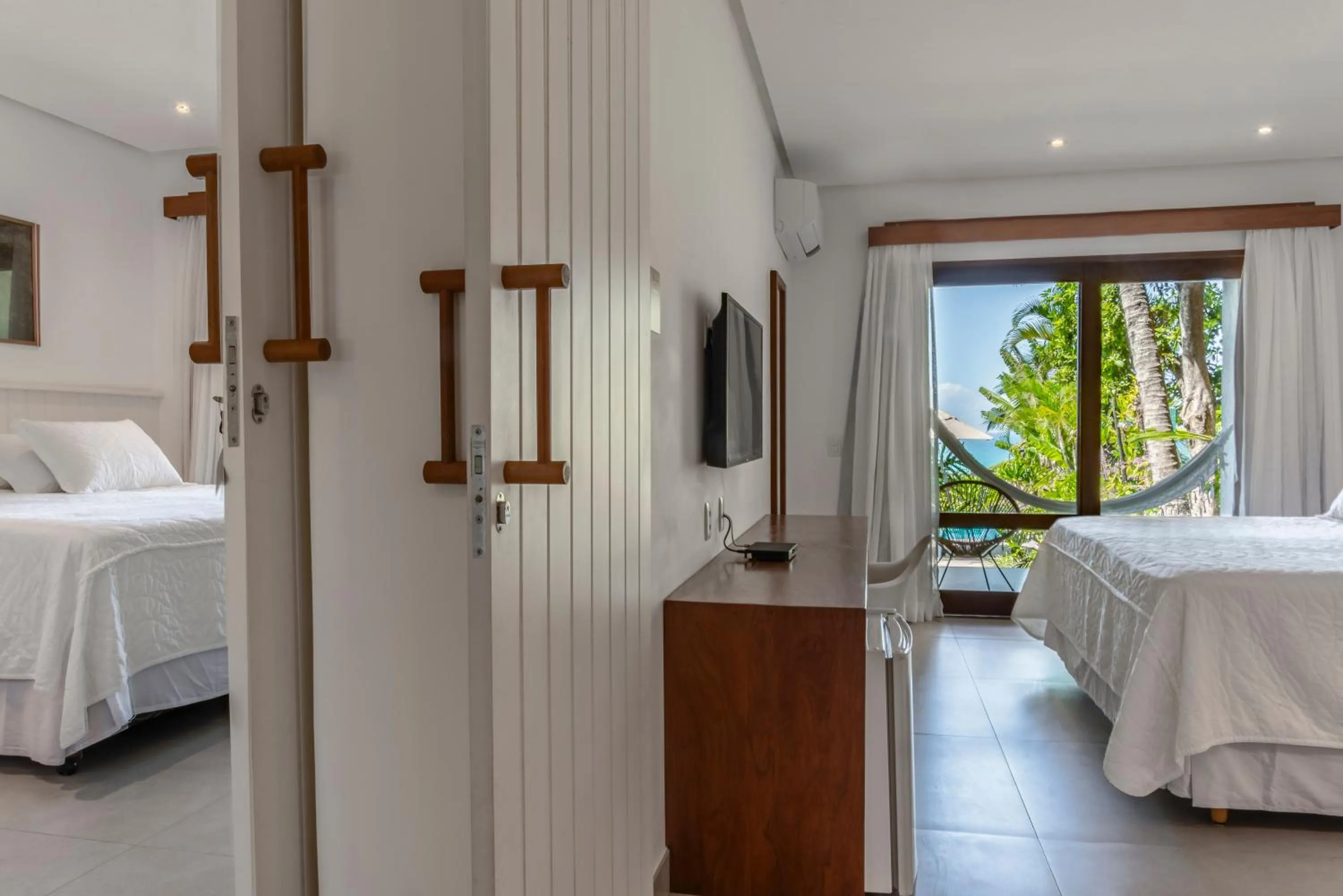 Bed in Hotel Paraiso do Morro