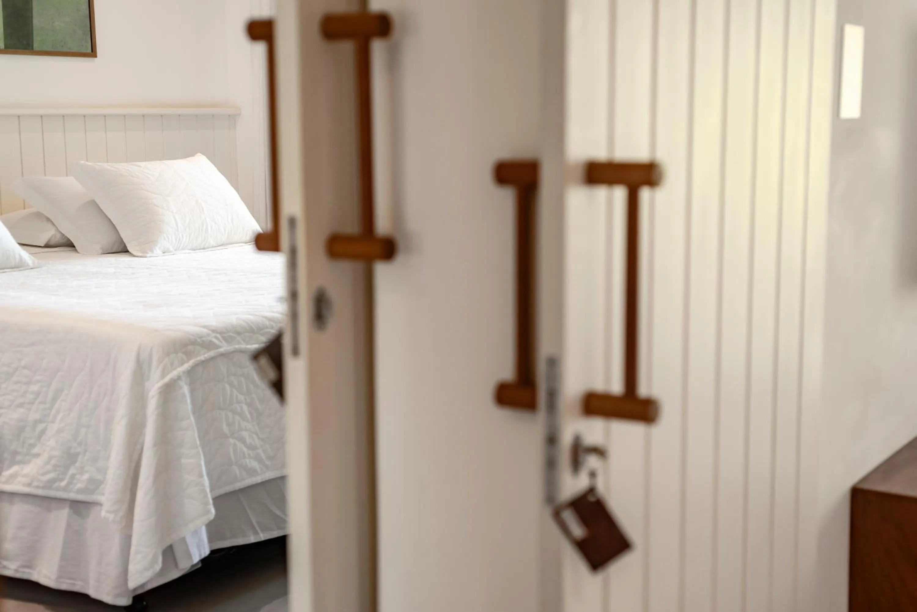 Bed in Hotel Paraiso do Morro