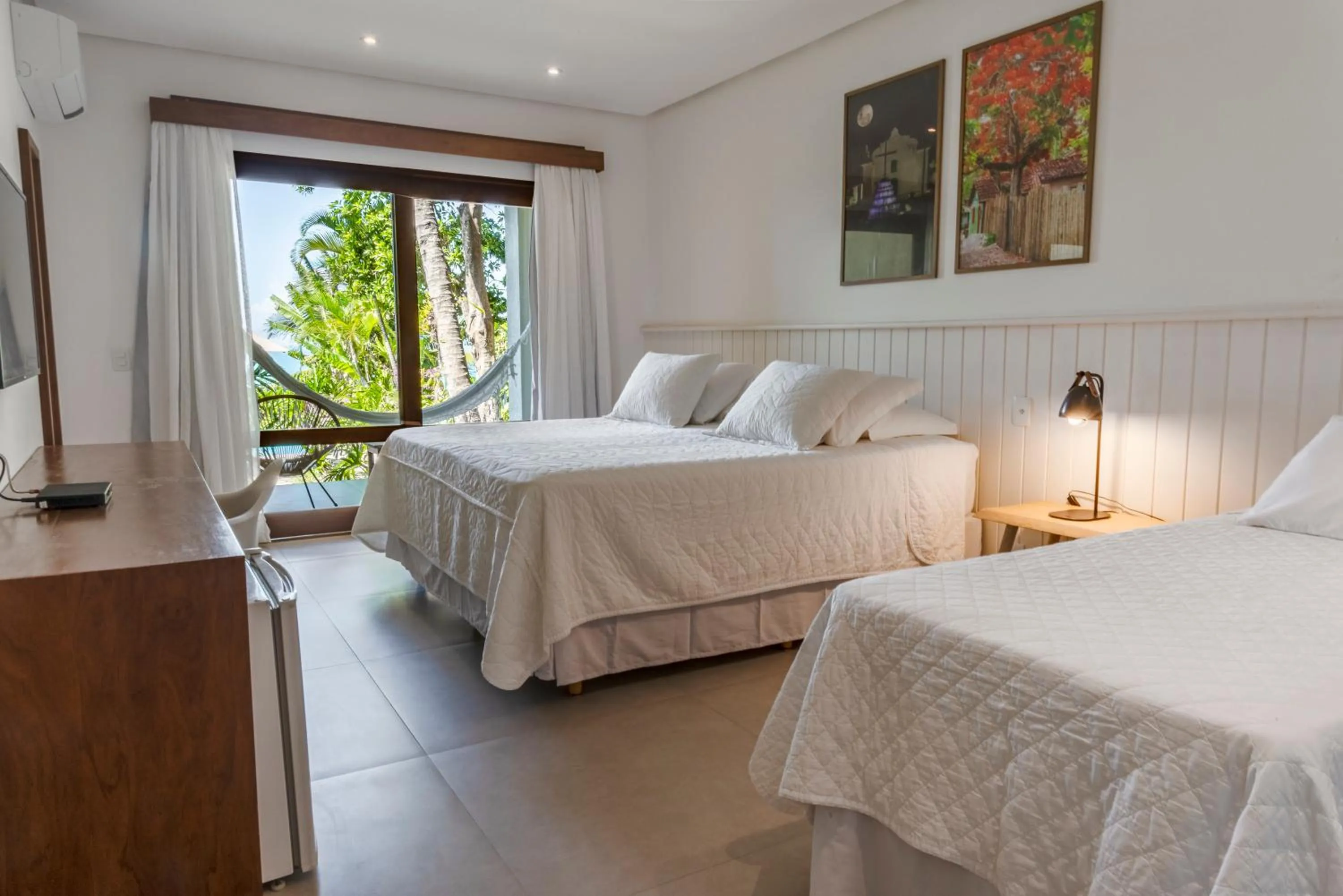 Bed in Hotel Paraiso do Morro