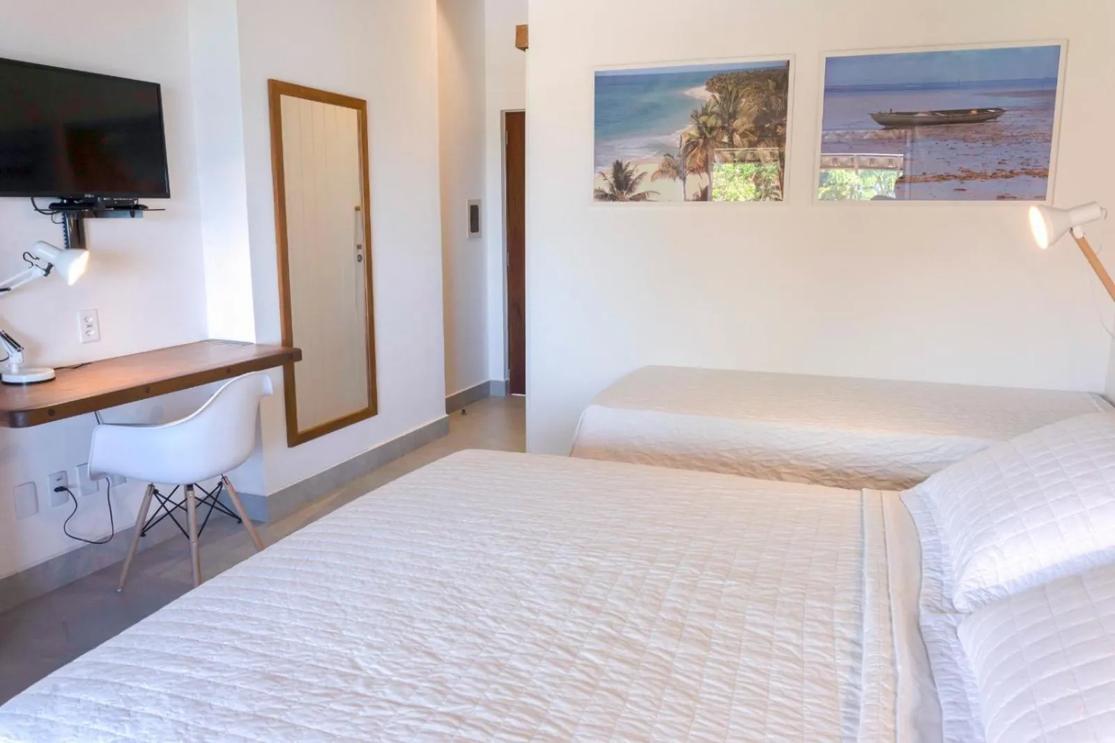 TV and multimedia, Bed in Hotel Paraiso do Morro