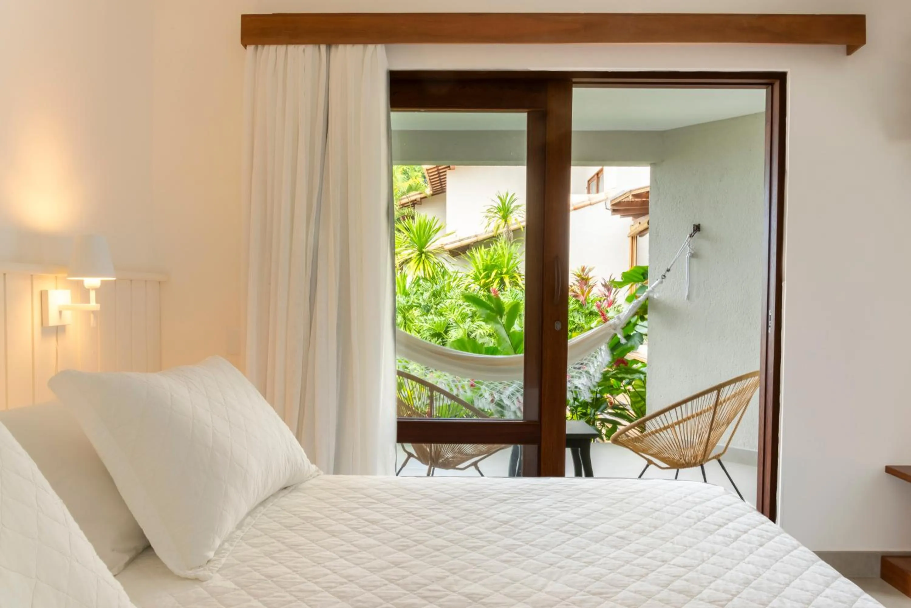 Bed in Hotel Paraiso do Morro