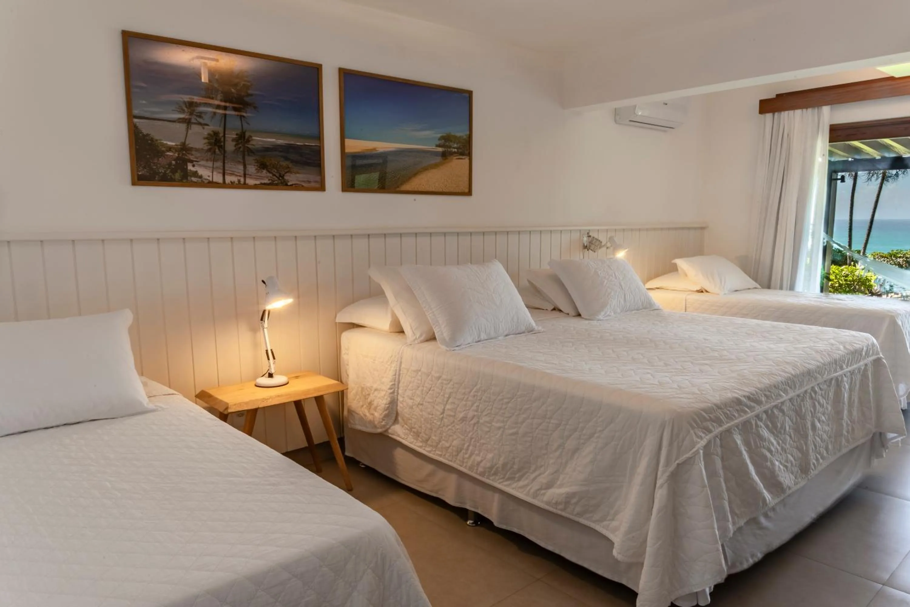 Bed in Hotel Paraiso do Morro