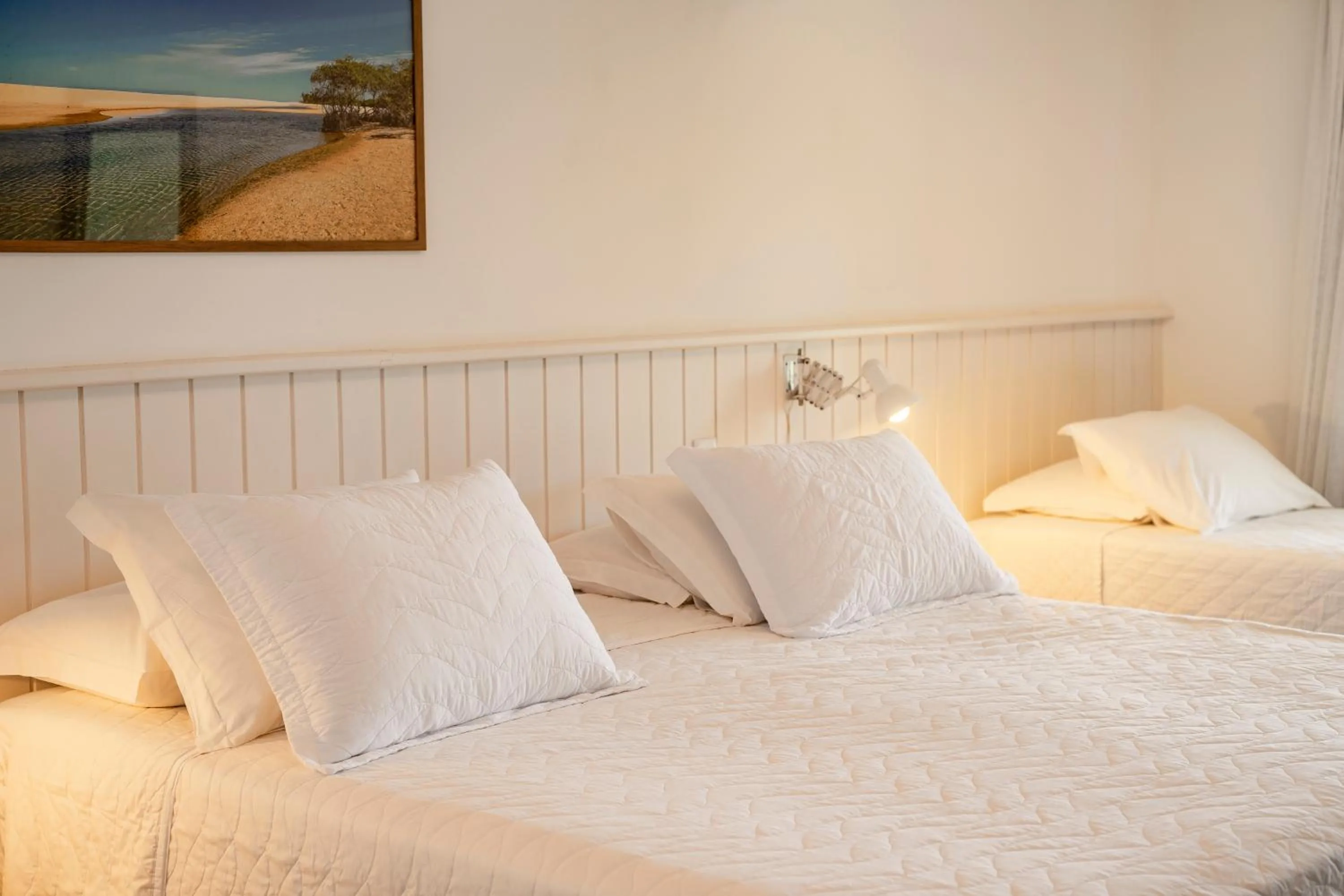 Bed in Hotel Paraiso do Morro