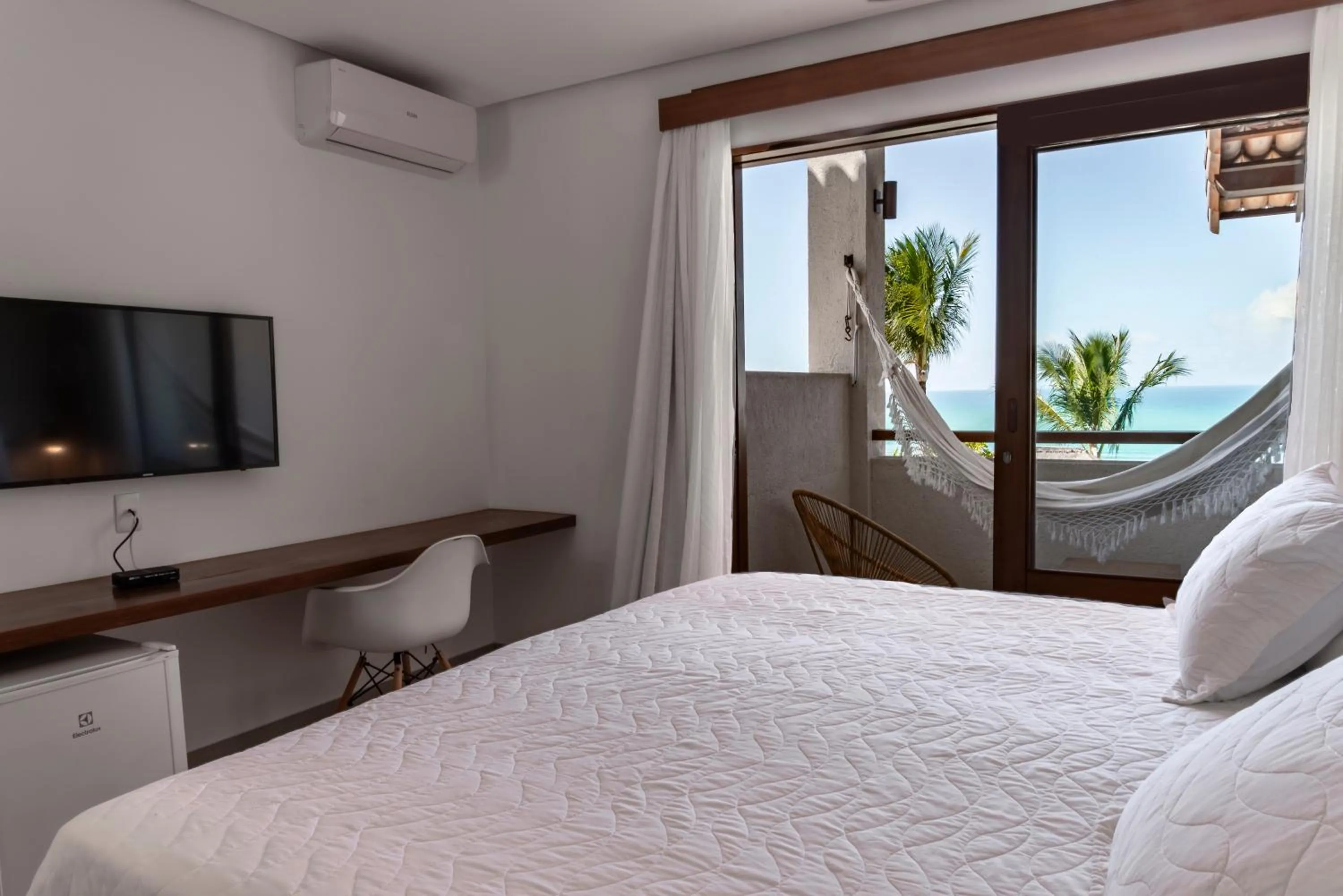 Bed in Hotel Paraiso do Morro