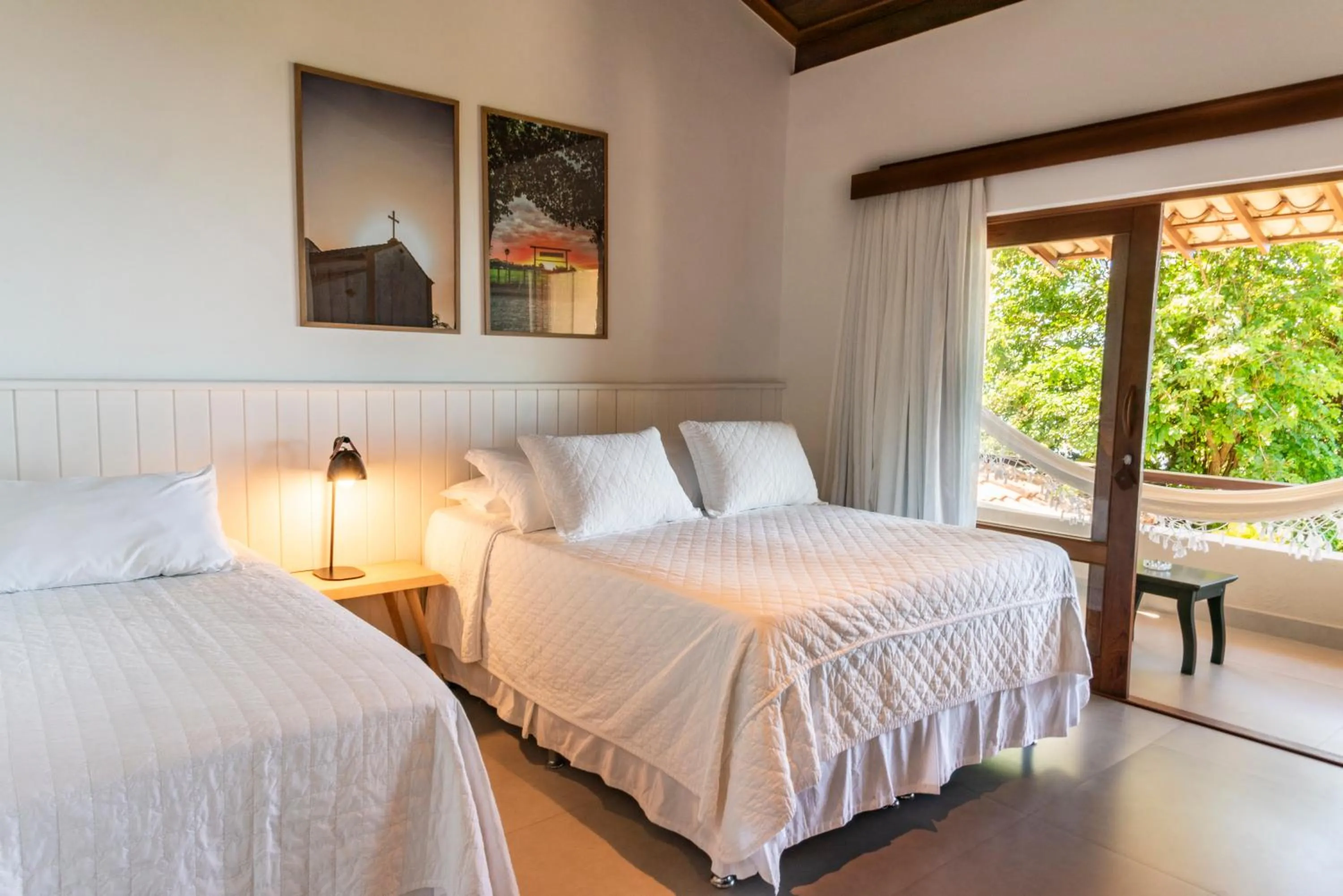 Bed in Hotel Paraiso do Morro