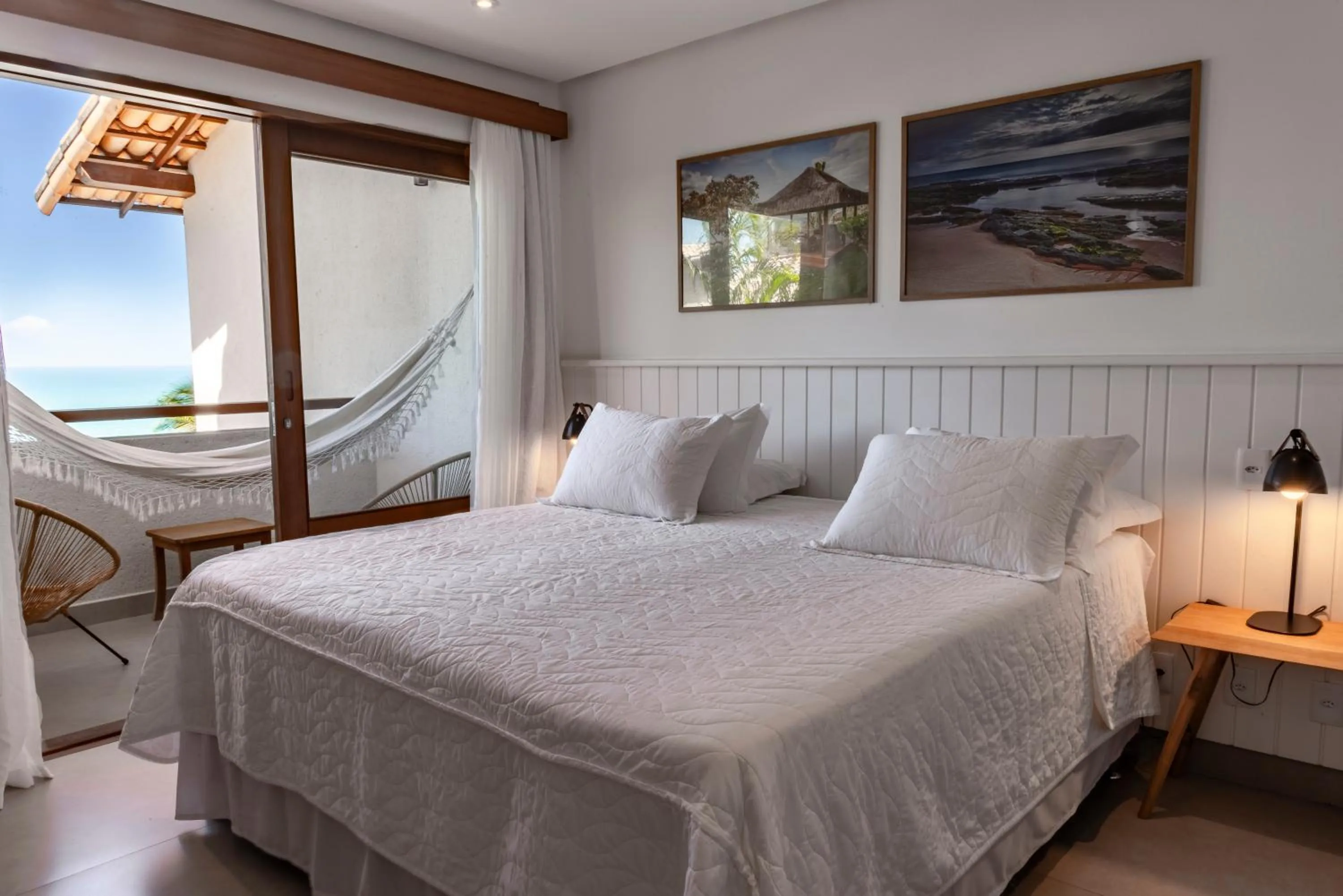 Bed in Hotel Paraiso do Morro