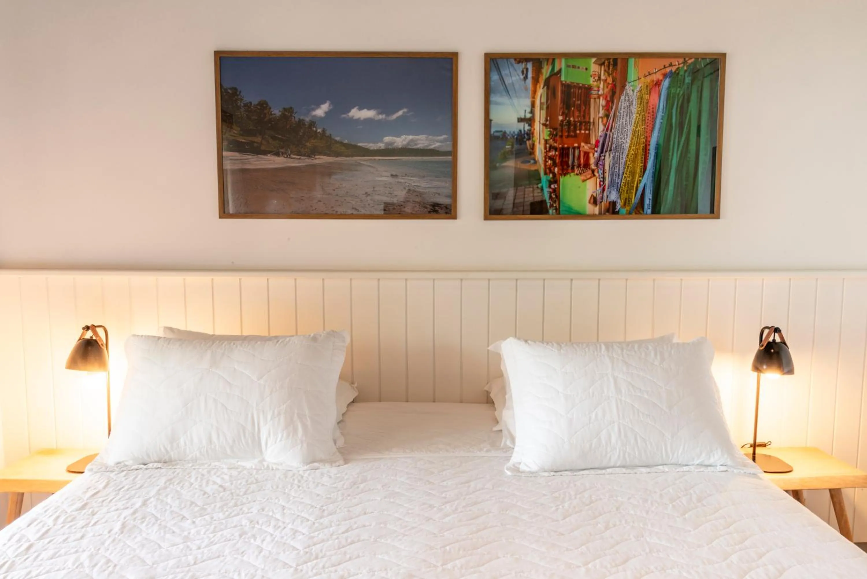 Bed in Hotel Paraiso do Morro