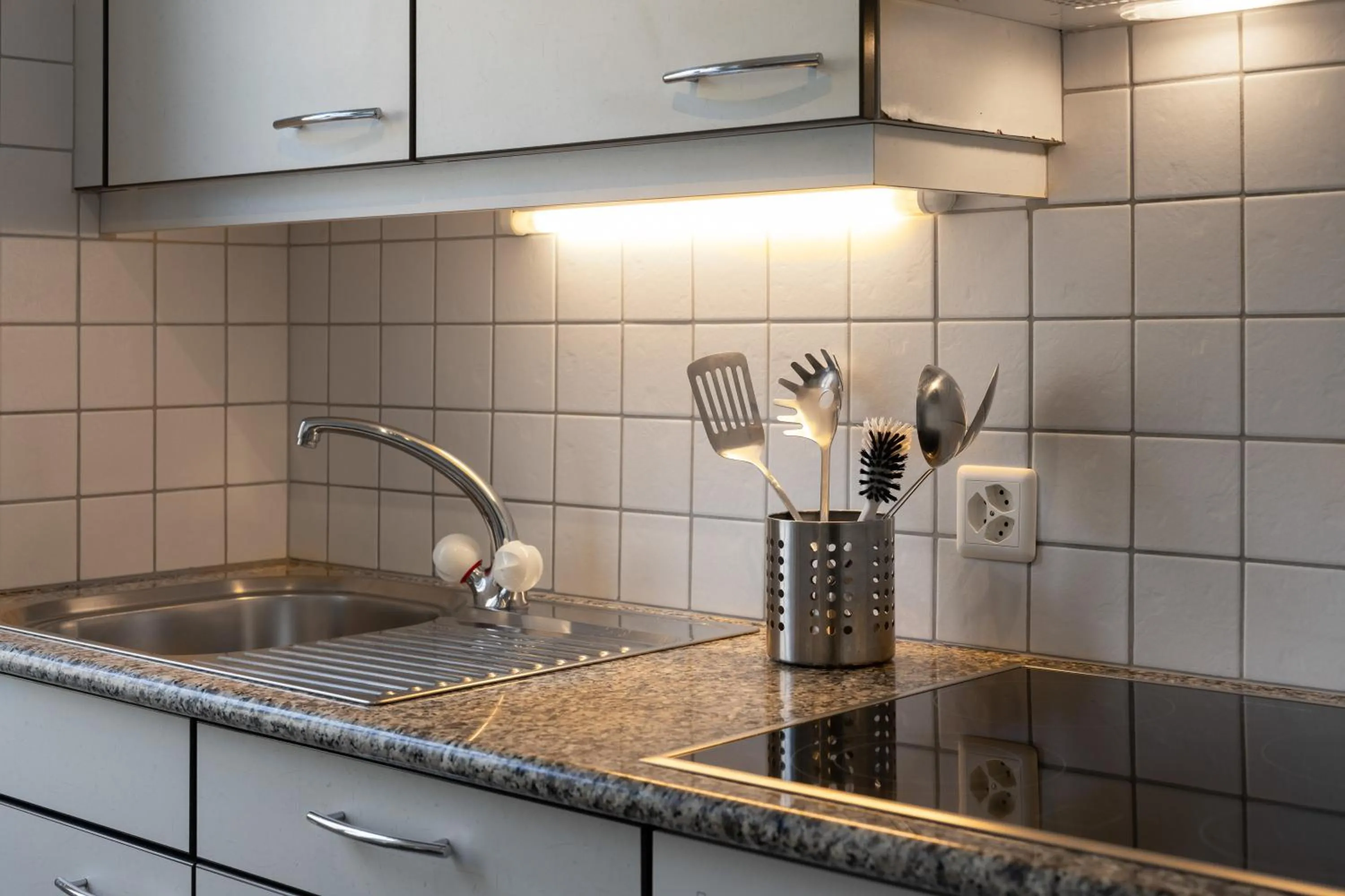 kitchen in Interlaken Apartments