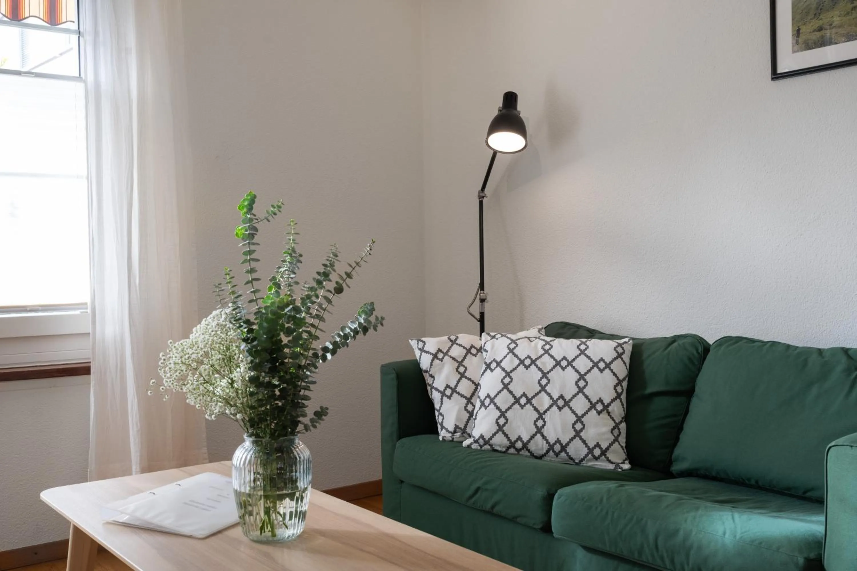 Living room in Interlaken Apartments