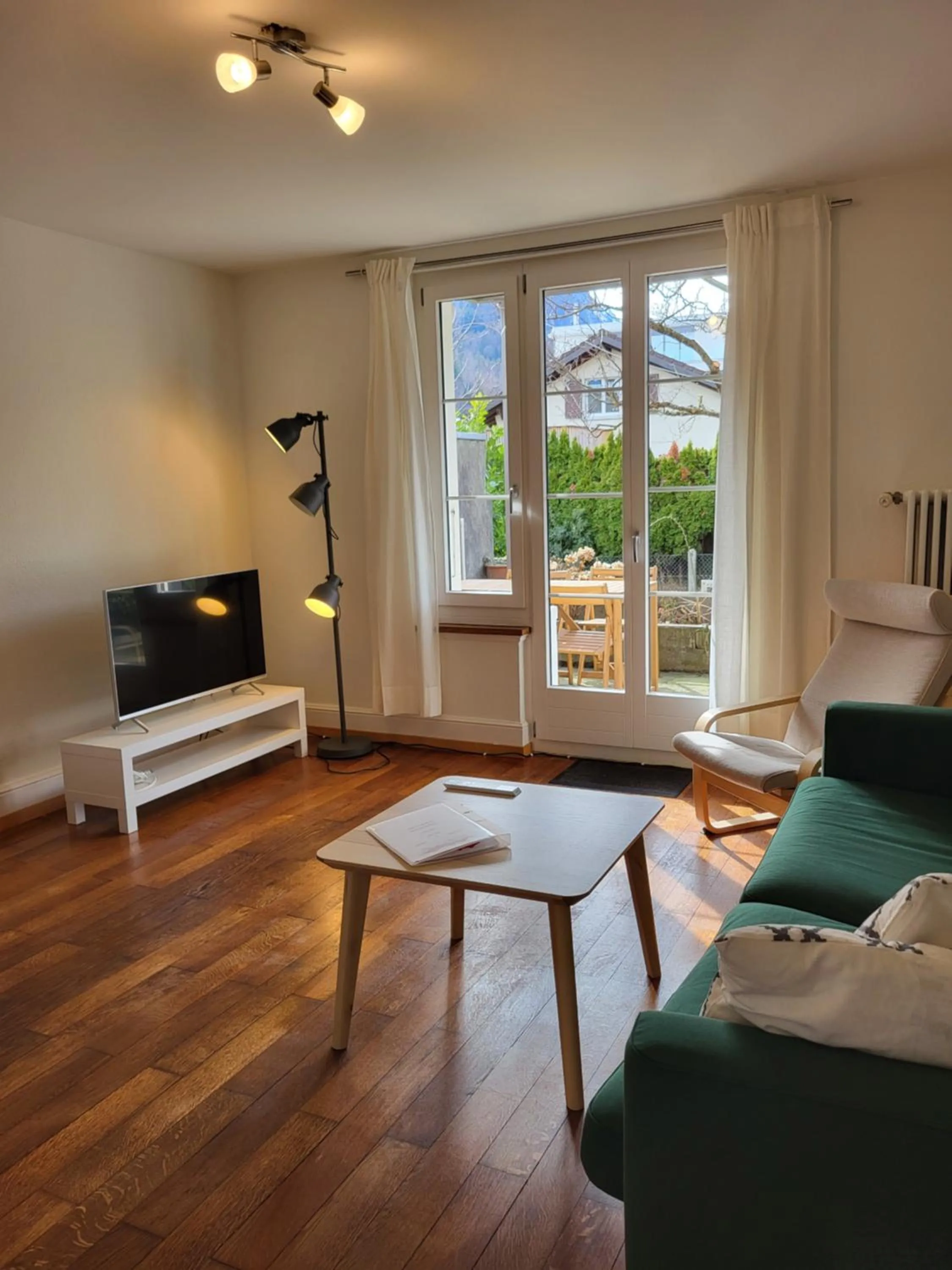 Living room in Interlaken Apartments