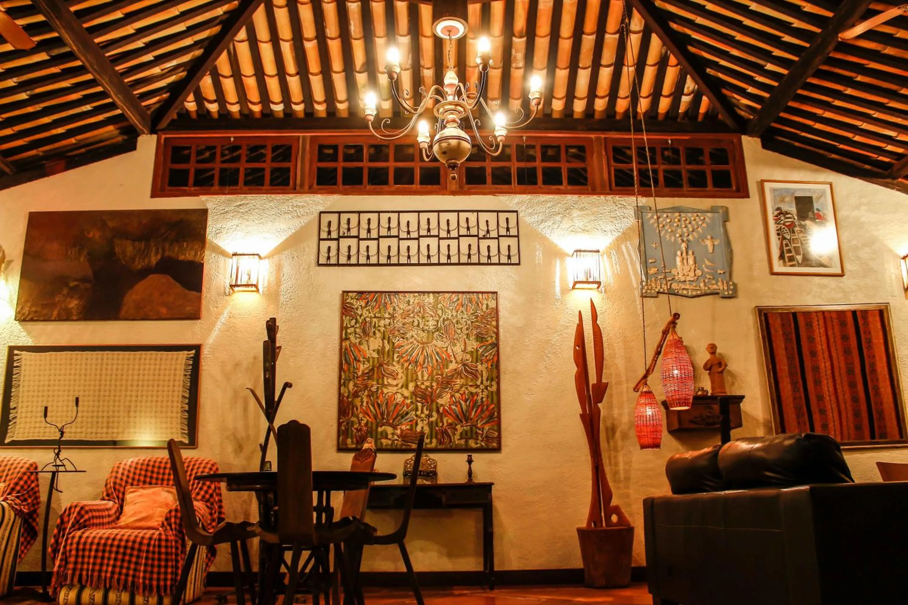 Communal lounge/ TV room in Vilangelim Eco-Pousada