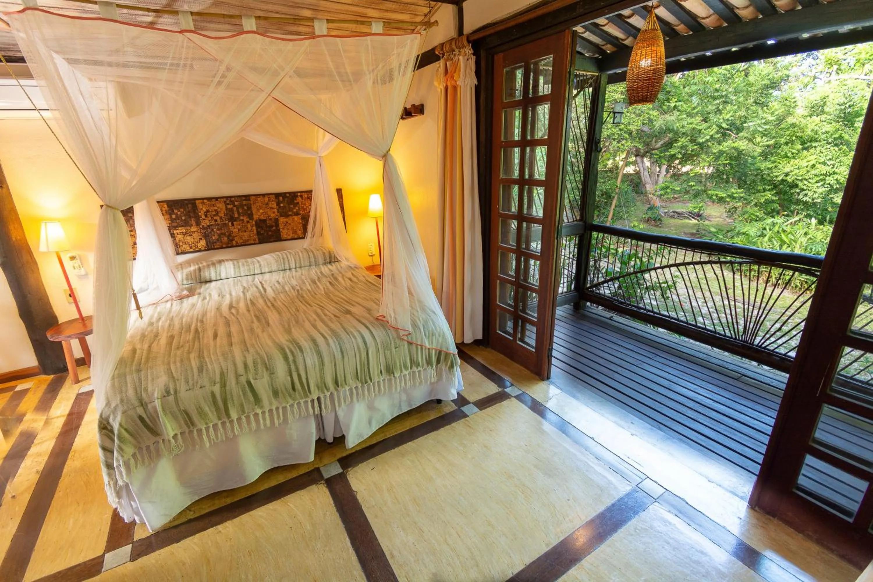 Bed in Vilangelim Eco-Pousada