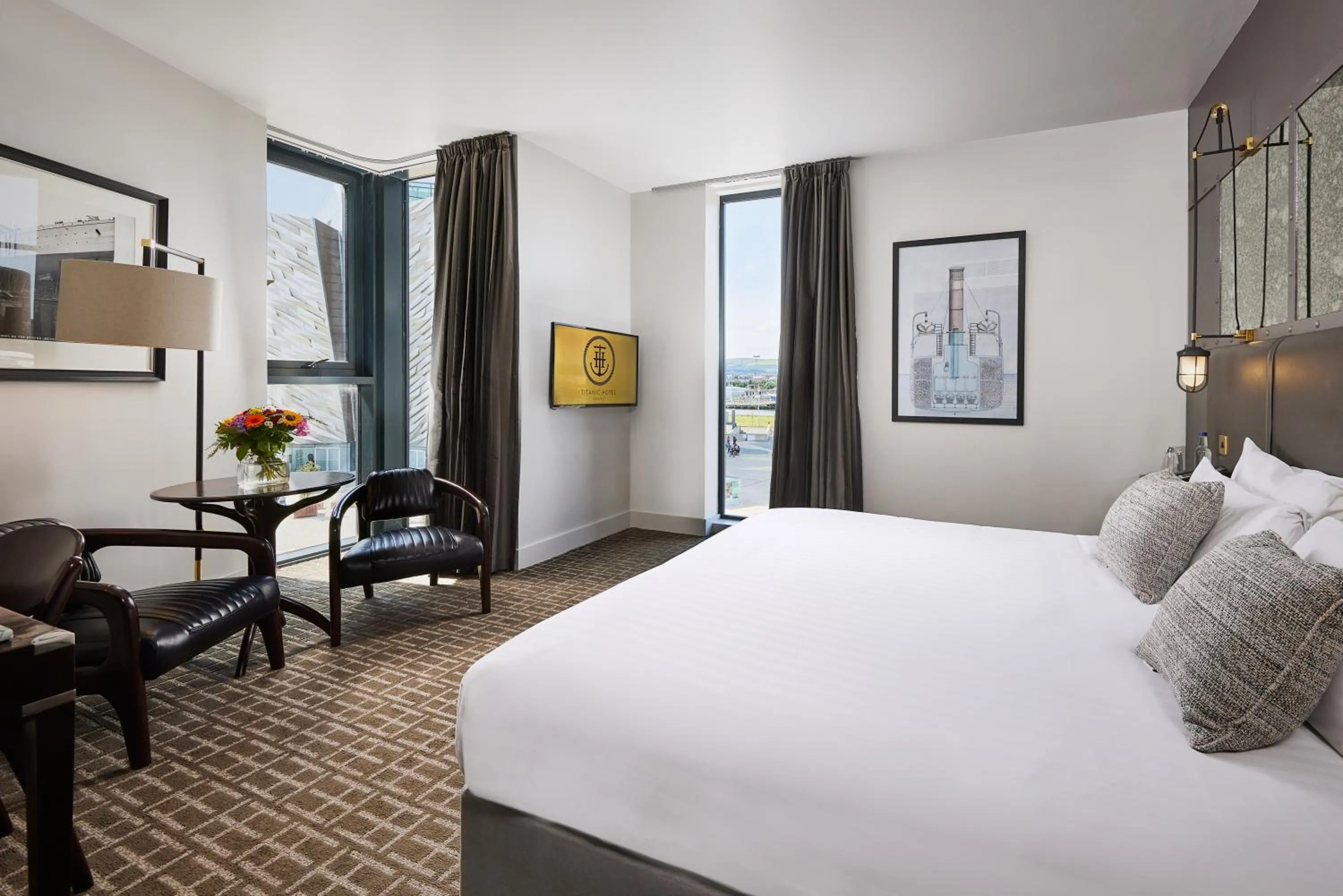 Bedroom, Bed in Titanic Hotel Belfast