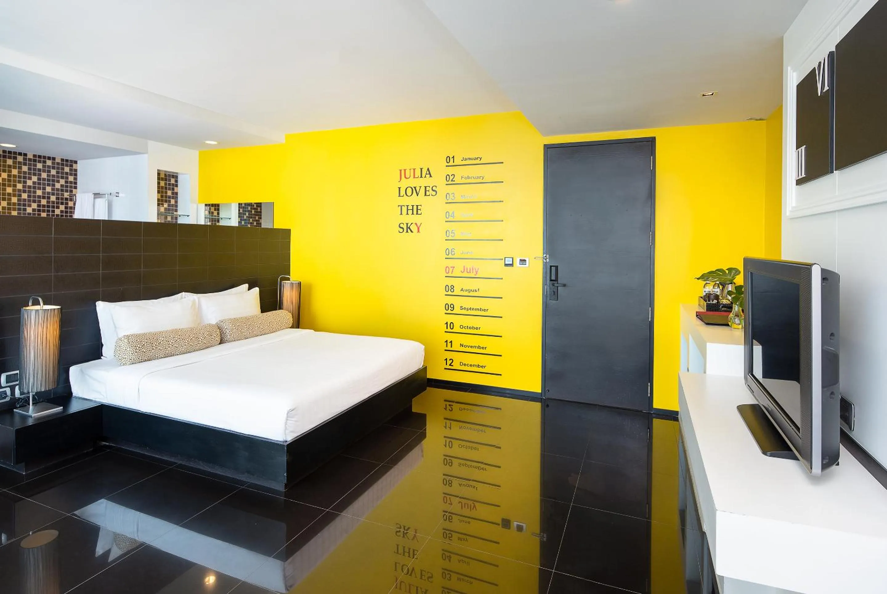 Bedroom, Bed in Tsix5 Hotel