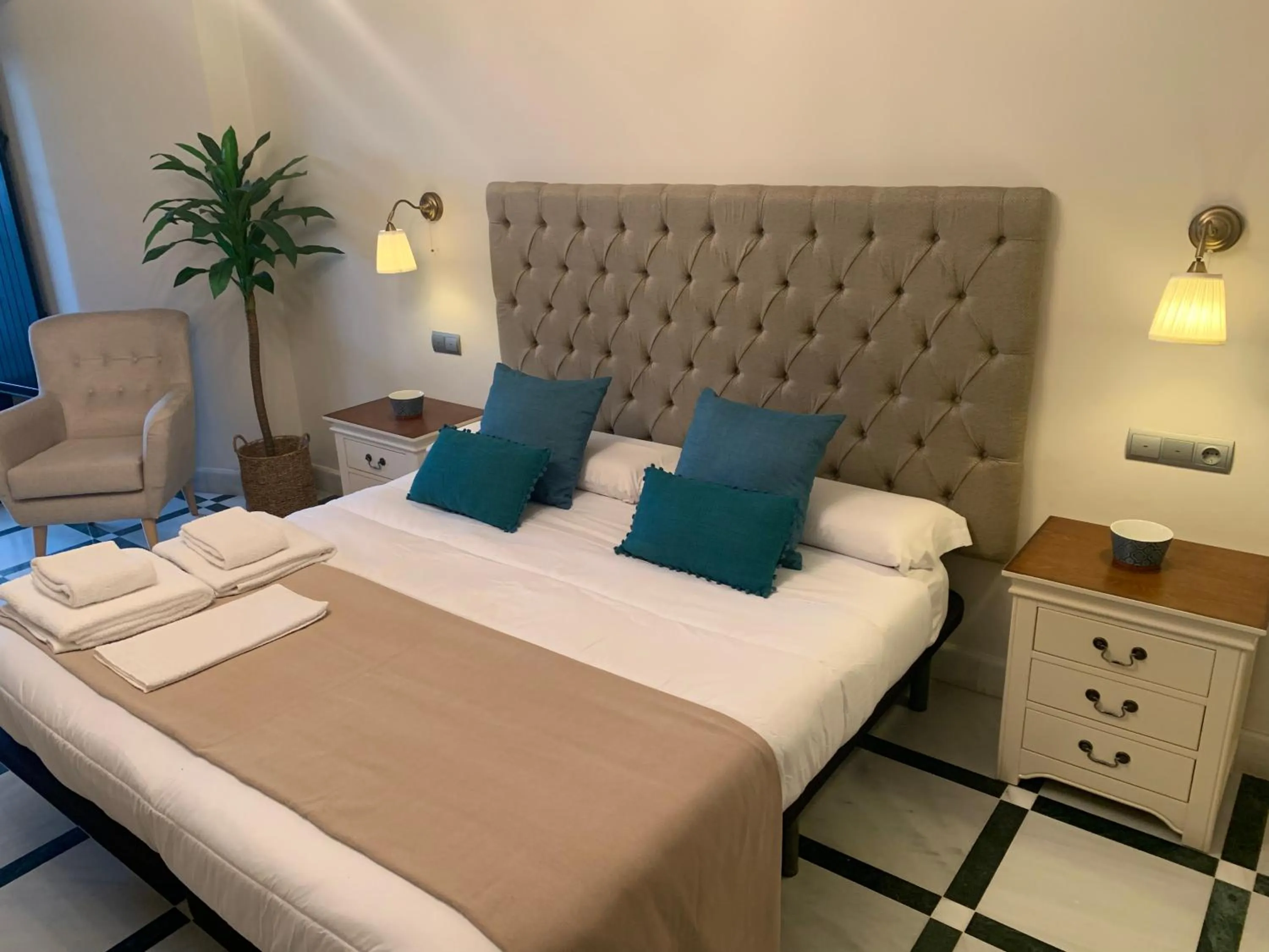 Bed in Hotel La Muralla