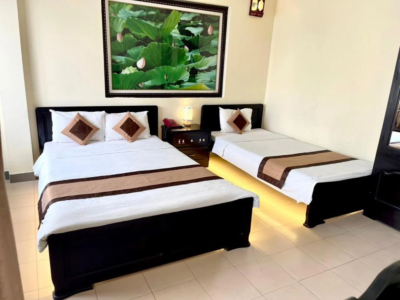 Bed in Tran Ly Hotel