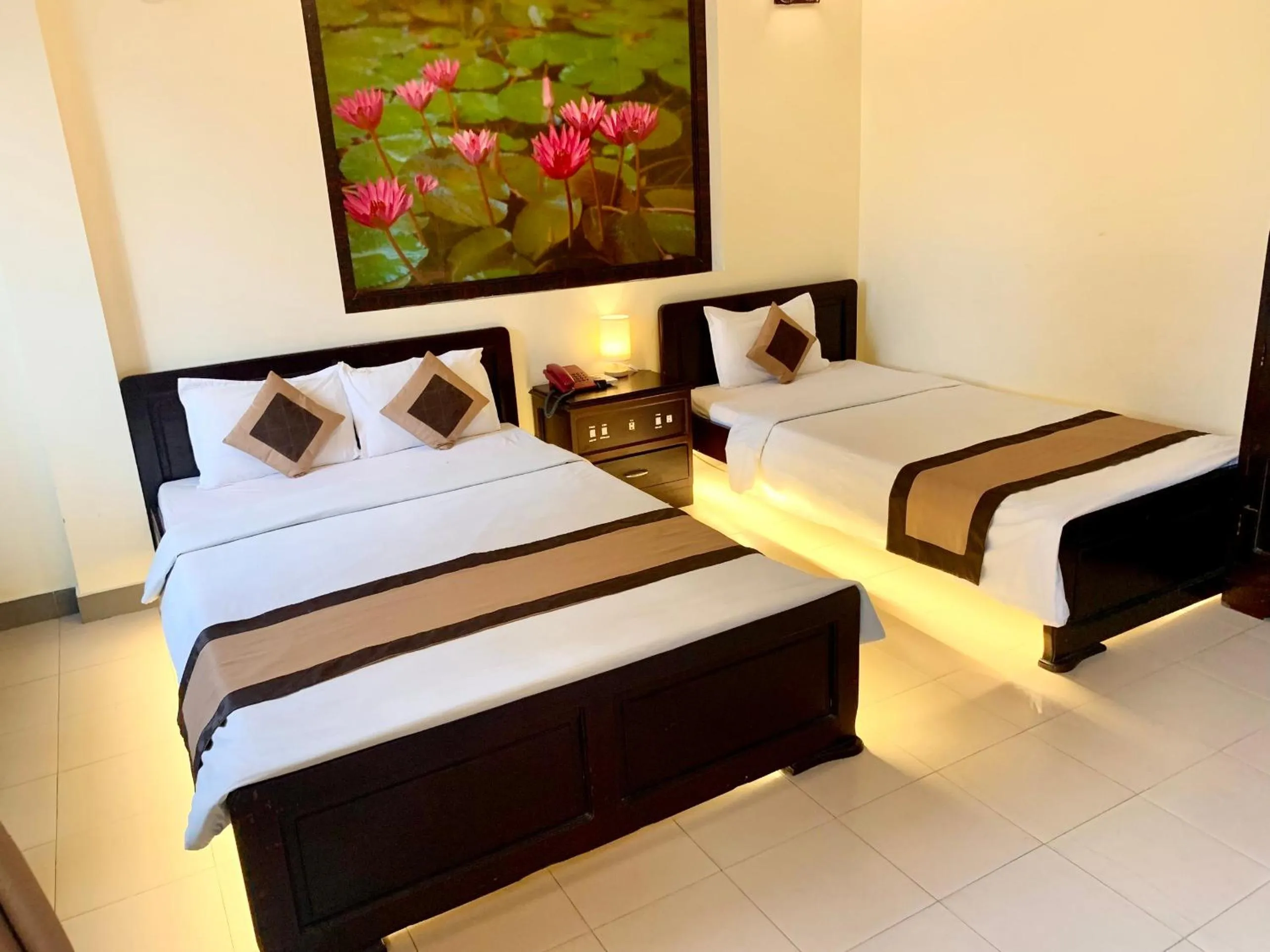 Bed in Tran Ly Hotel