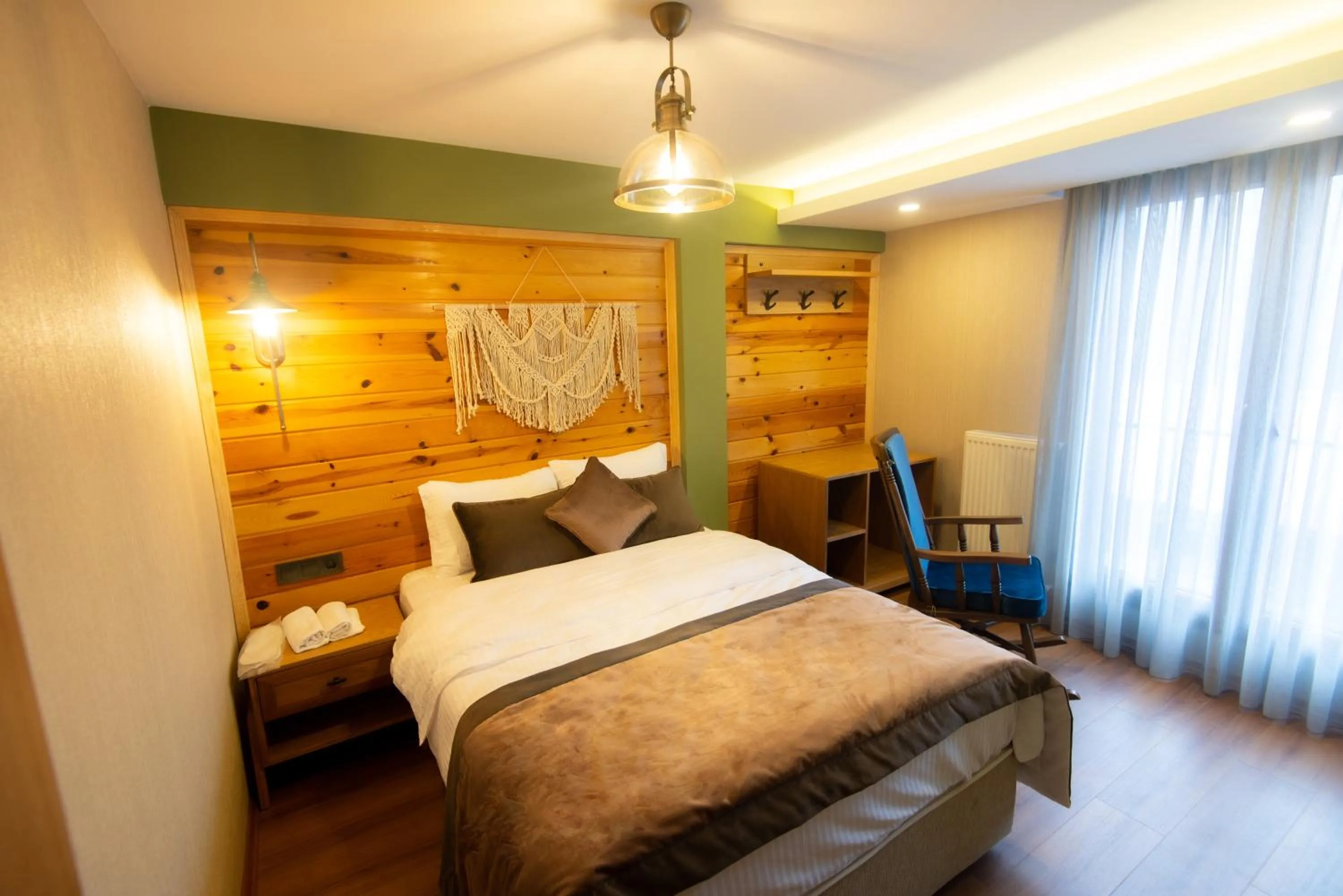Bed in Ayder Koru Hotel