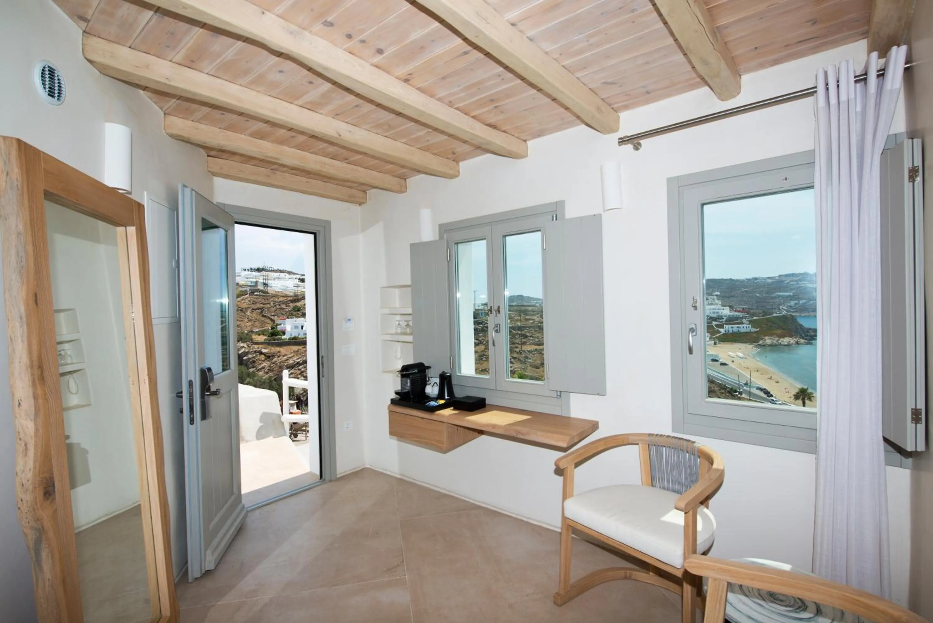 Seating area in Legacy Suites