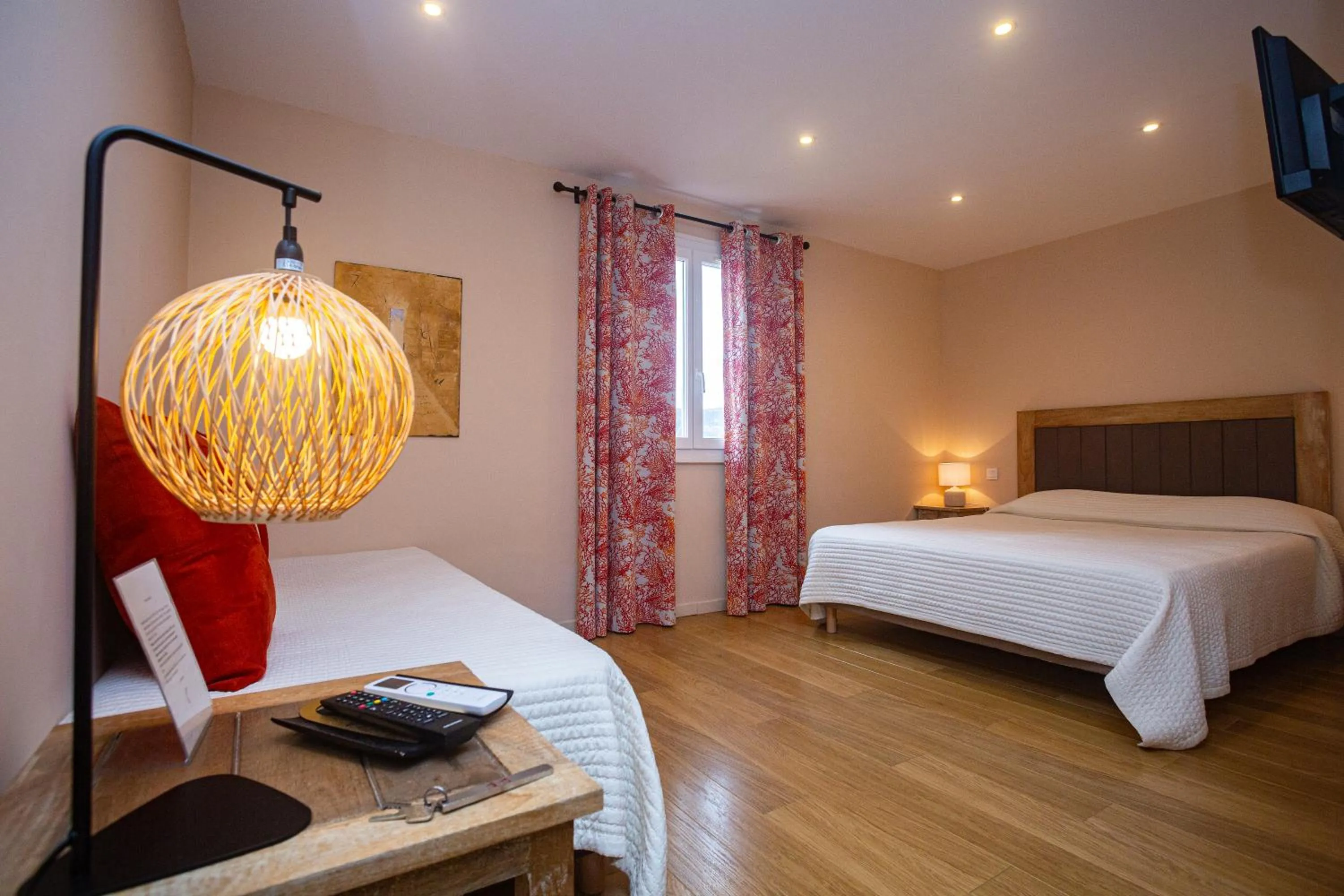 Bed in Hotel Cesario