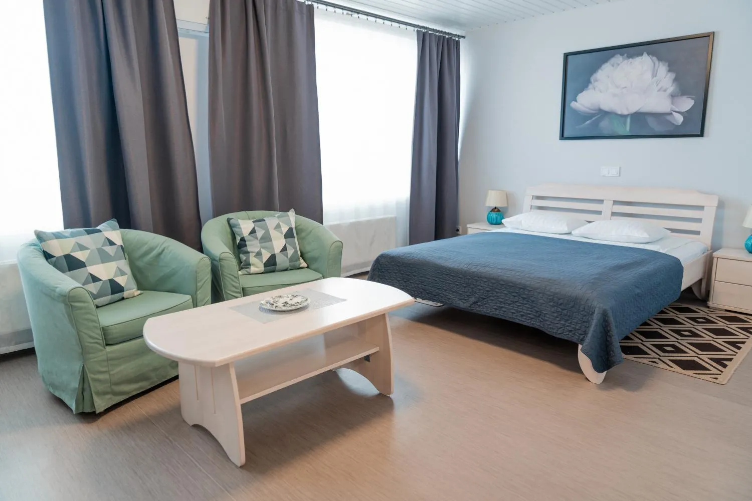 Bed in Hotel Mezaparks