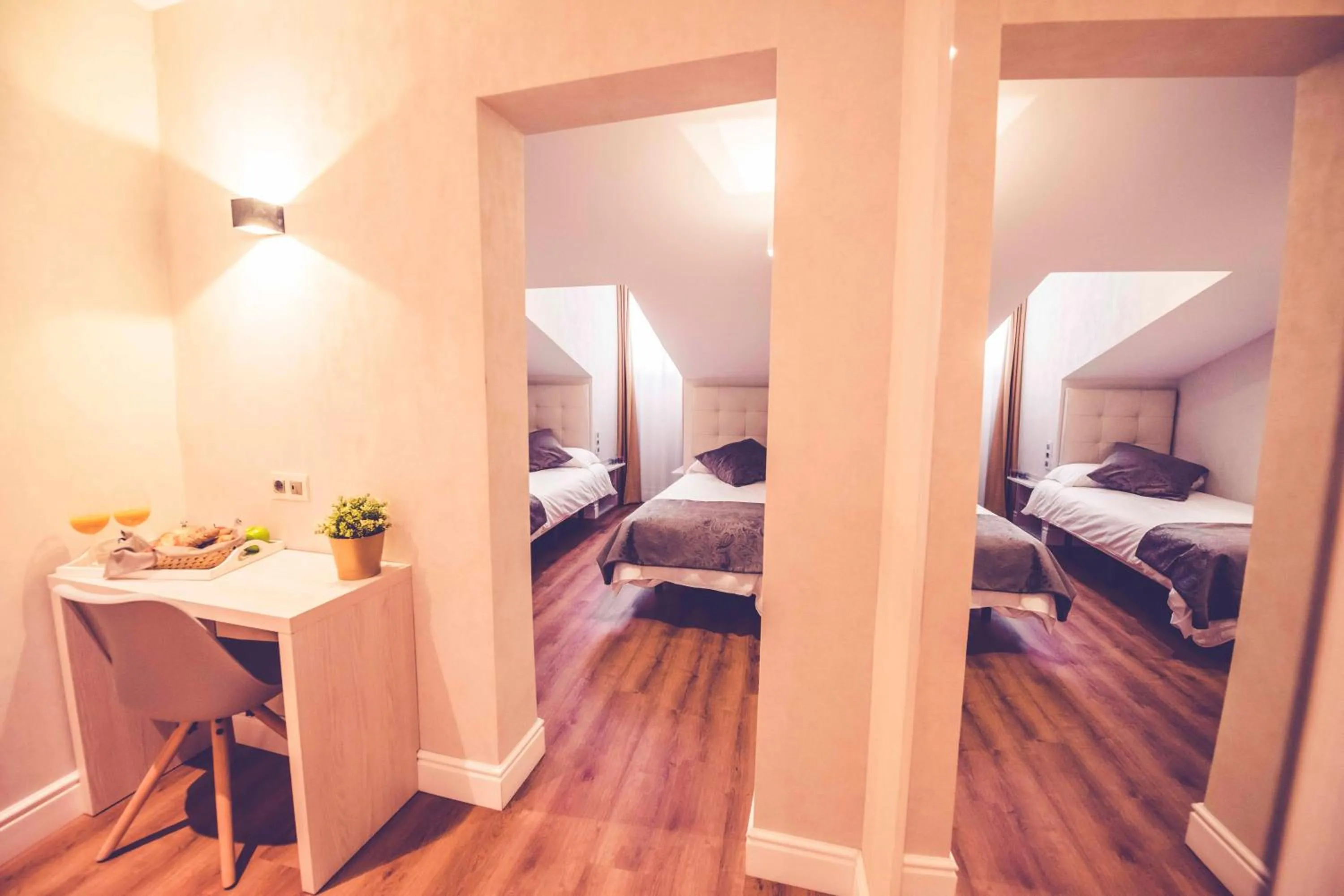 Decorative detail, Bed in Hostal Lisboa