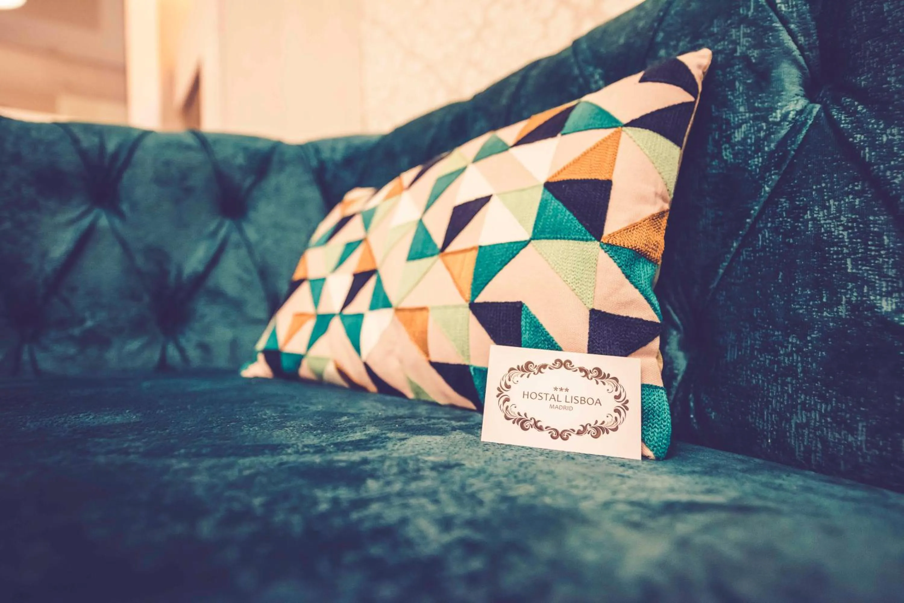 Lobby or reception in Hostal Lisboa