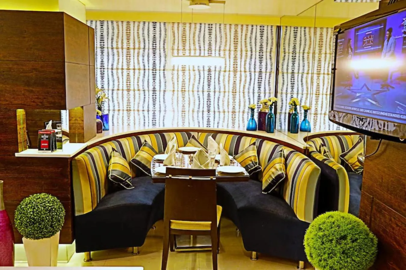 Seating area in The Oriental Residency