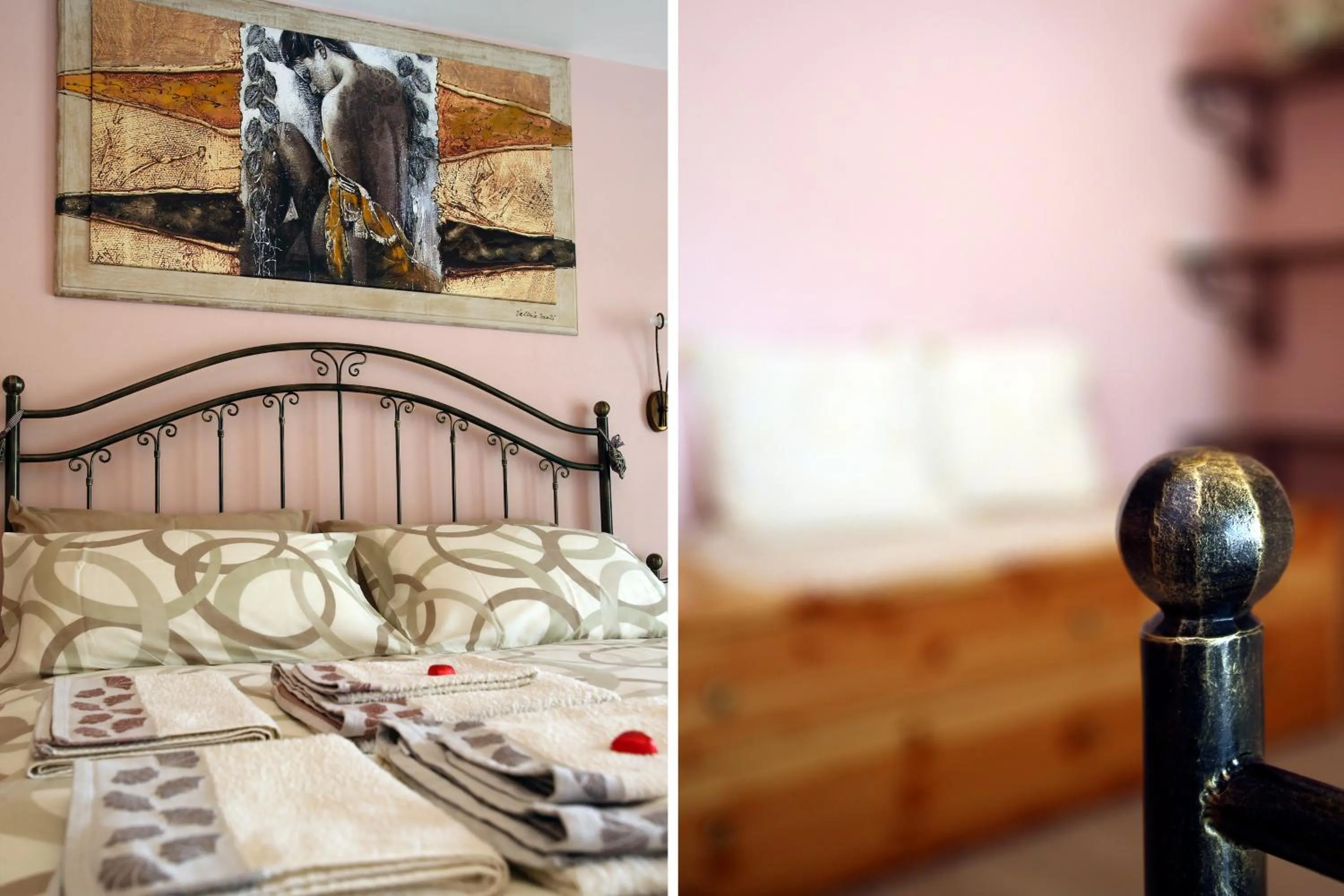 Decorative detail, Bed in B&B La Vecchia Tipografia - Lago D'Idro