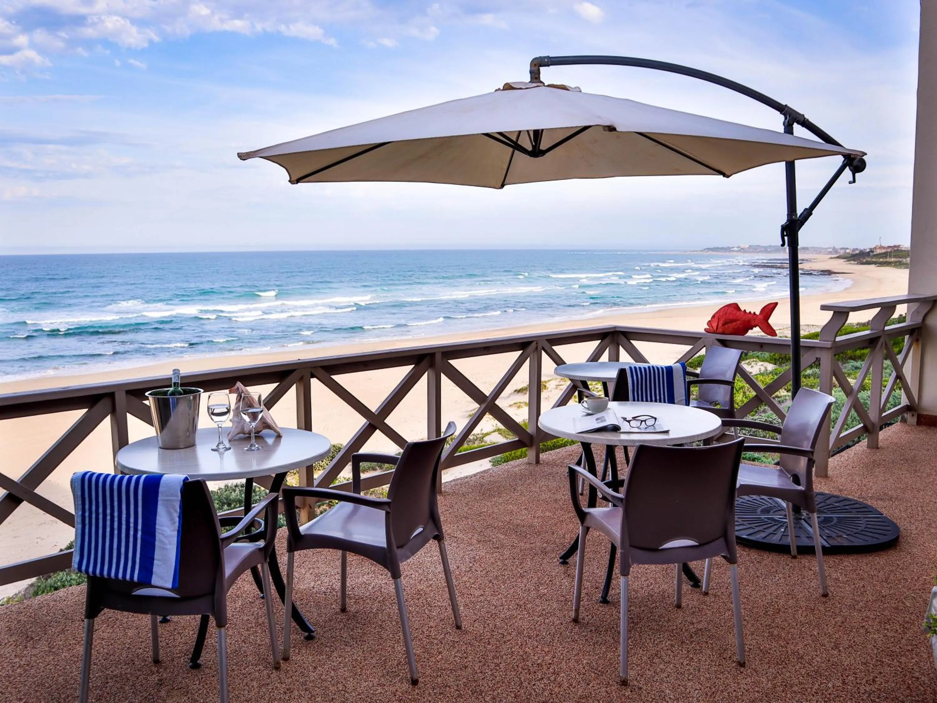 Balcony/Terrace in On the Beach Guesthouse Jeffreys Bay
