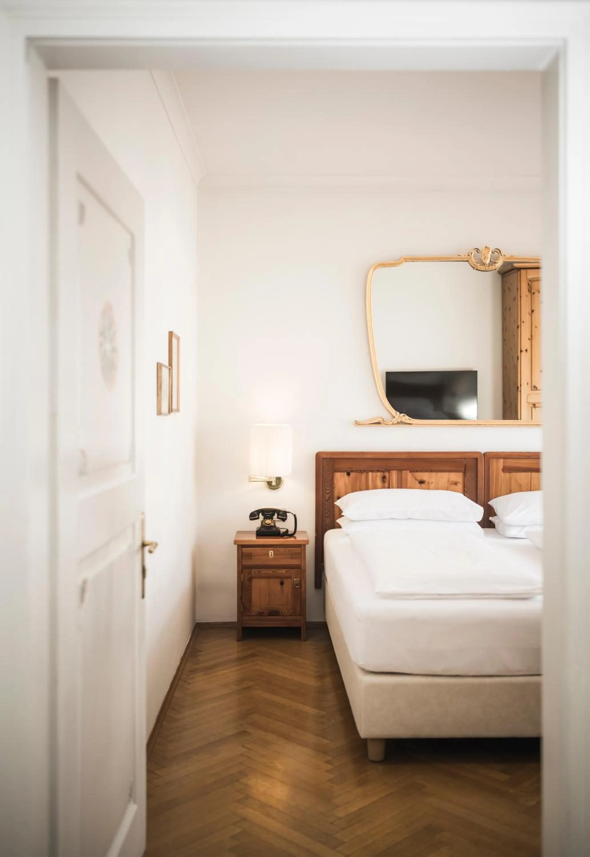 Bed in Classic Hotel Am Stetteneck