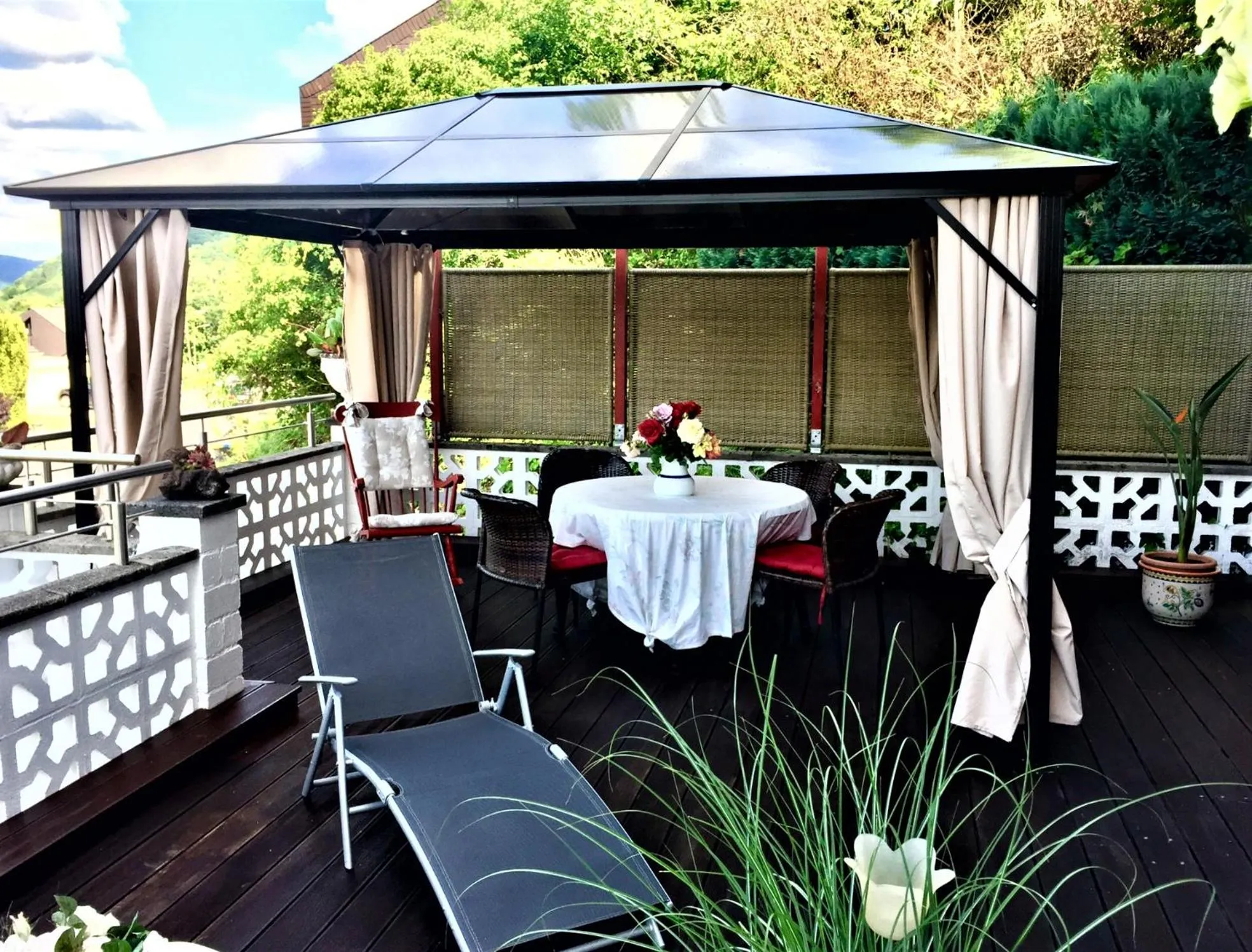 Balcony/Terrace in Apartment Happy Mosel