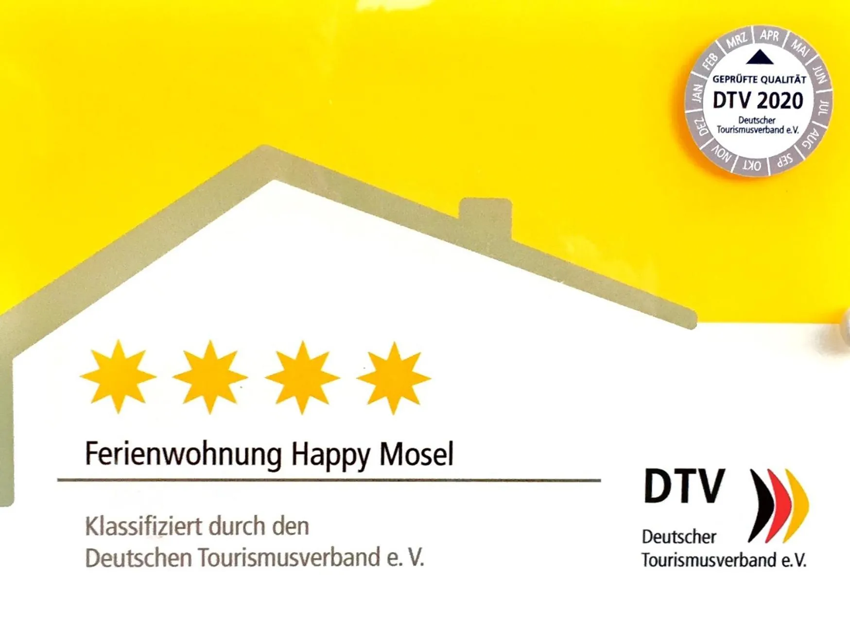 Certificate/Award in Apartment Happy Mosel