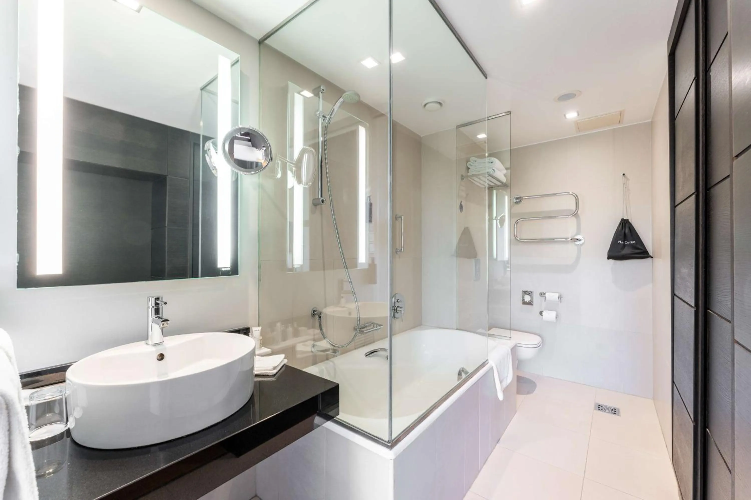 Toilet in Radisson Blu Elizabete Hotel, Riga