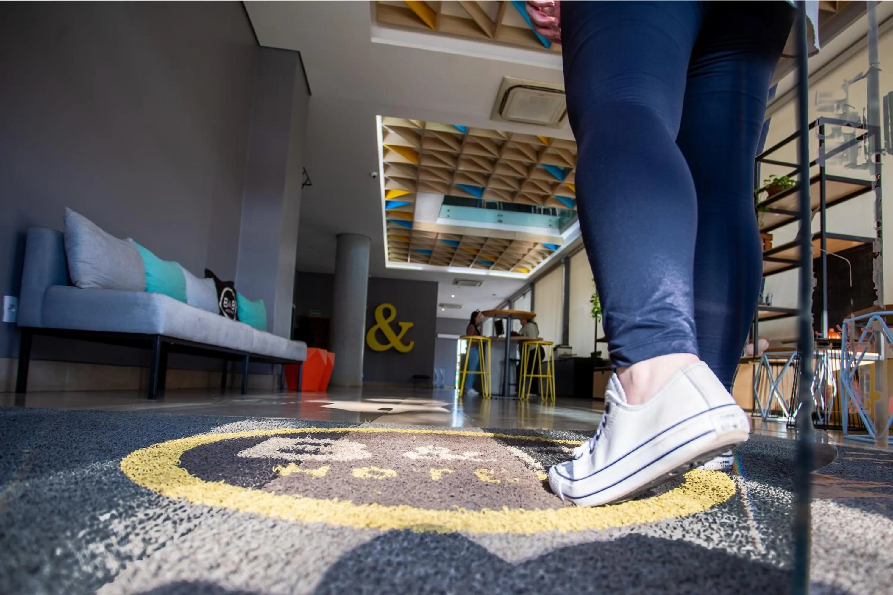 Lobby or reception in B&B HOTEL Uberlândia