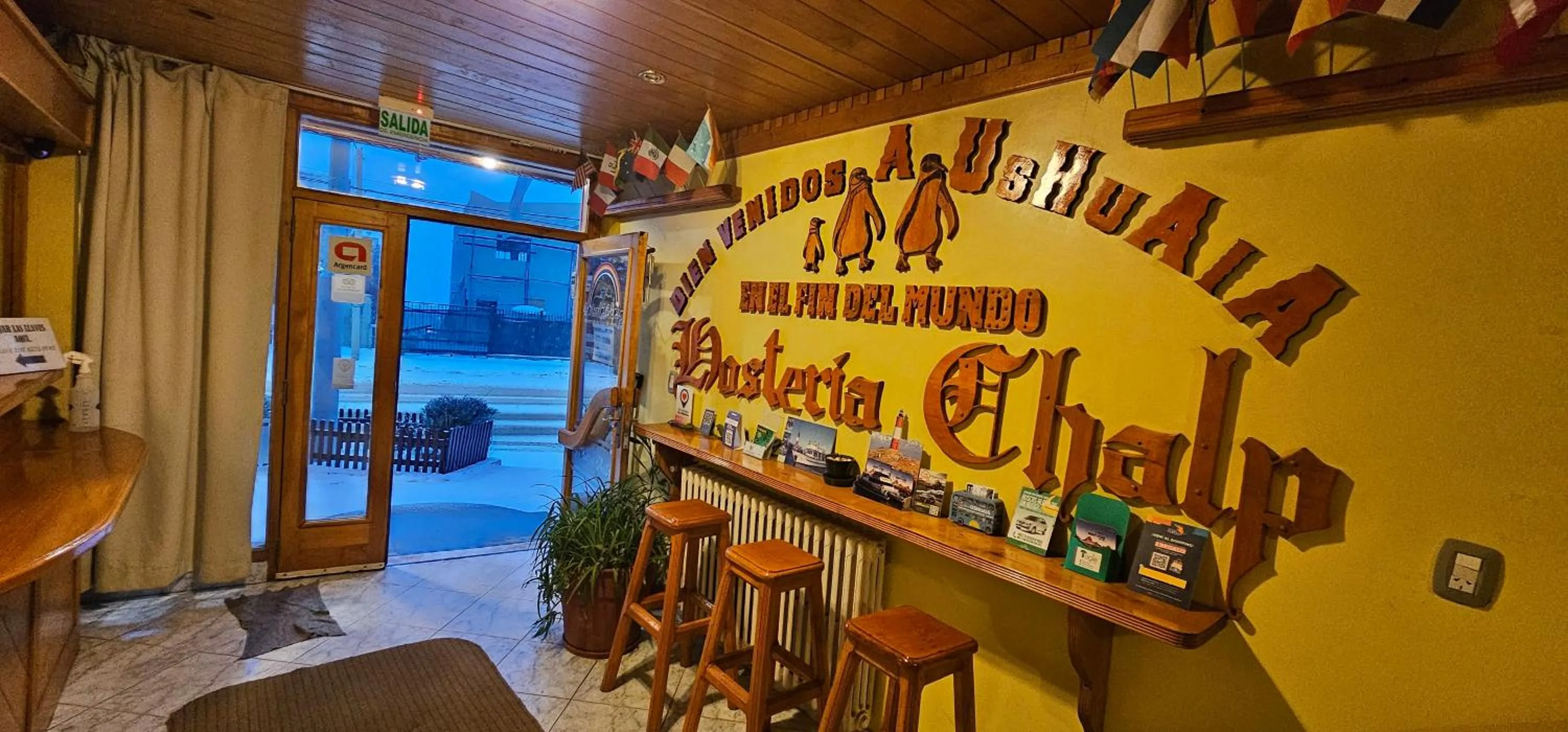 Lobby or reception in Hosteria Chalp