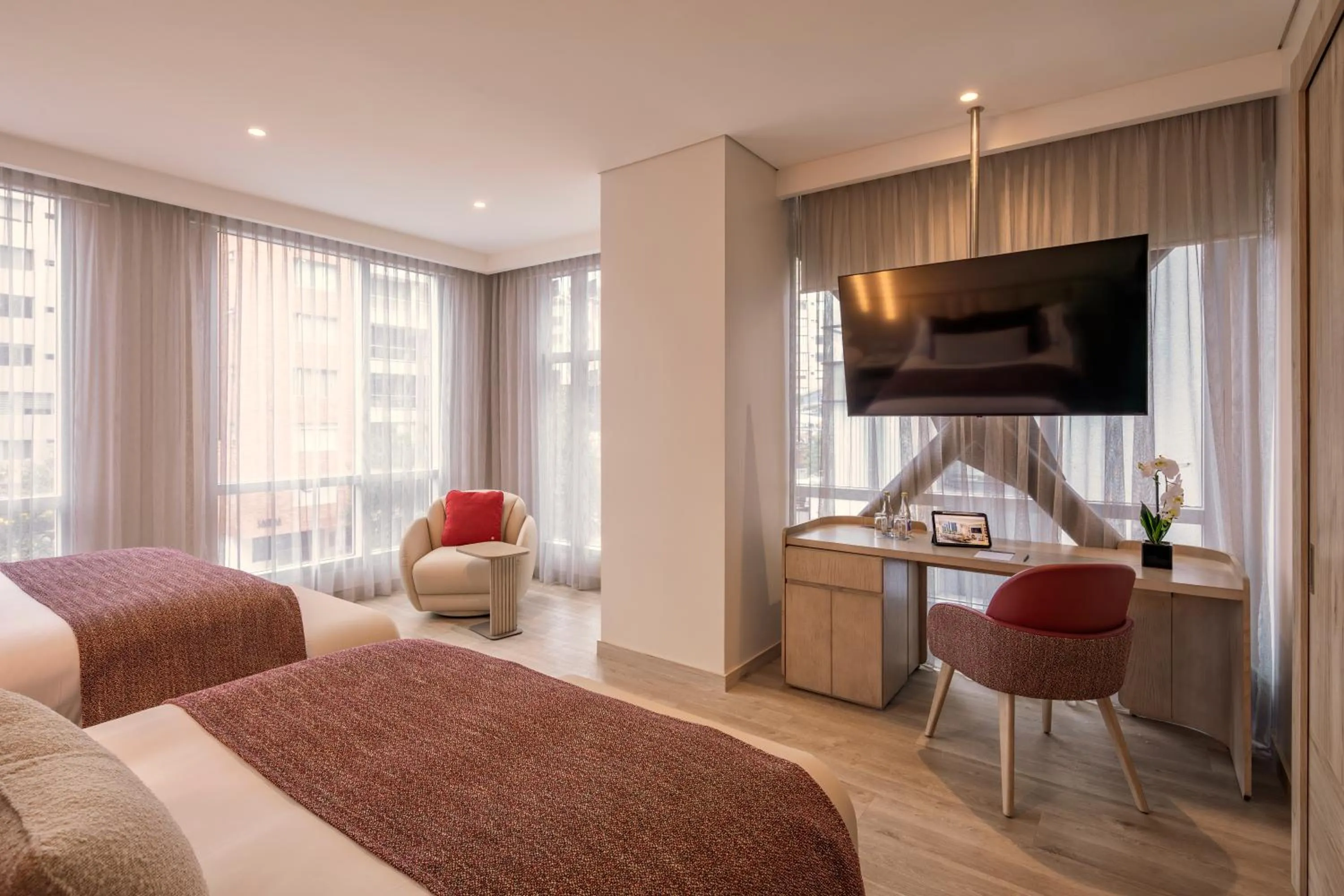 Bed in Le Parc Hotel, Beyond Stars