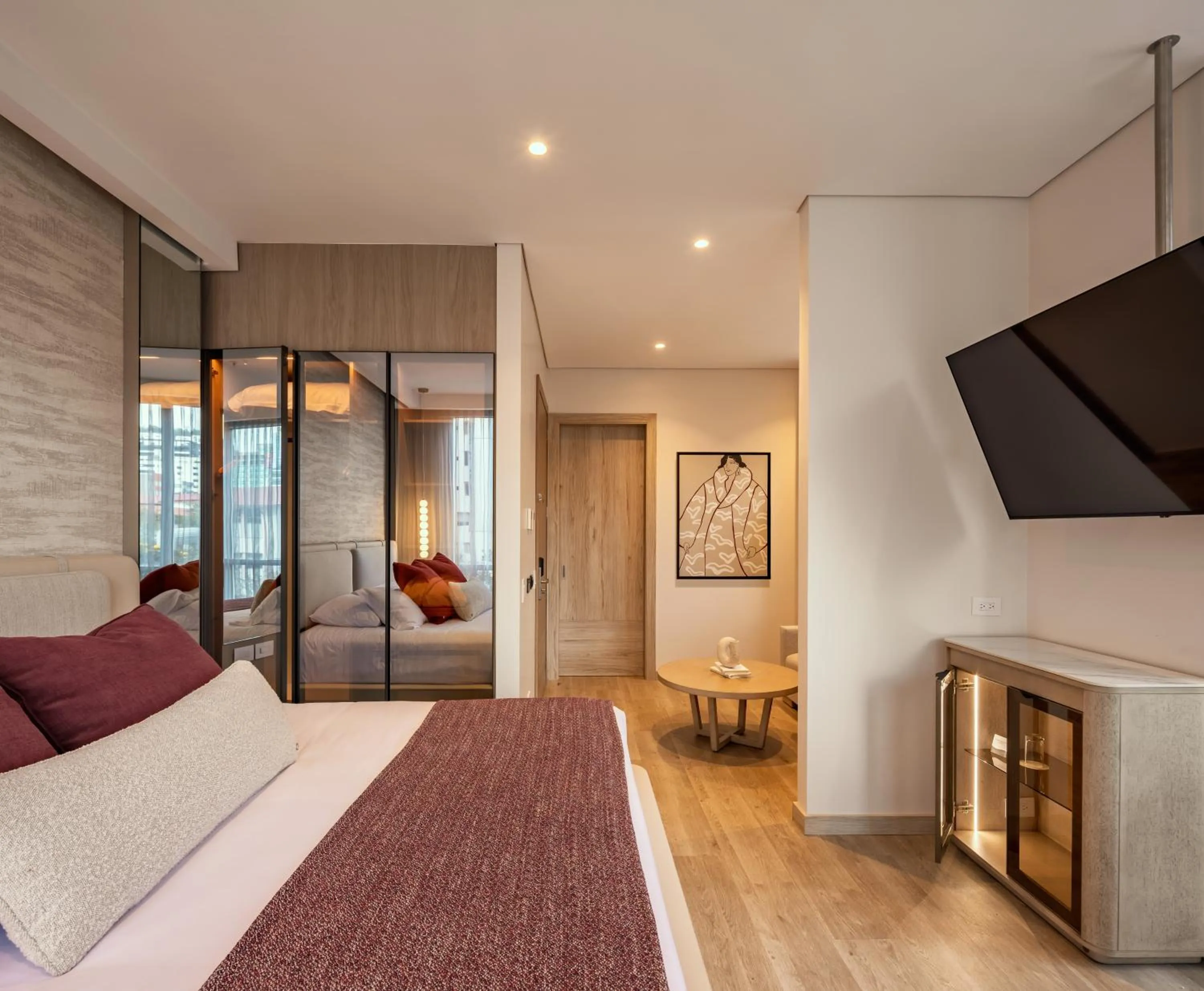 Bed in Le Parc Hotel, Beyond Stars