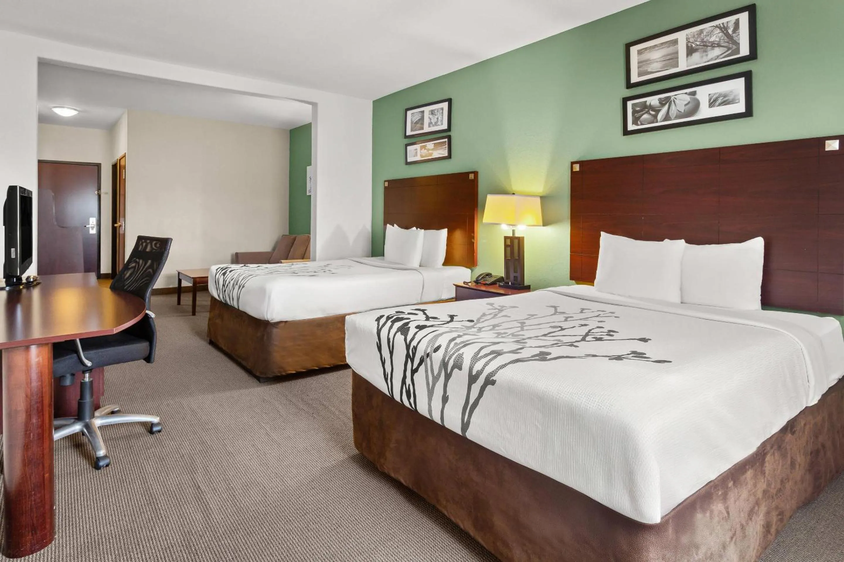 Bedroom, Bed in Sleep Inn & Suites Bush Intercontinental - IAH East