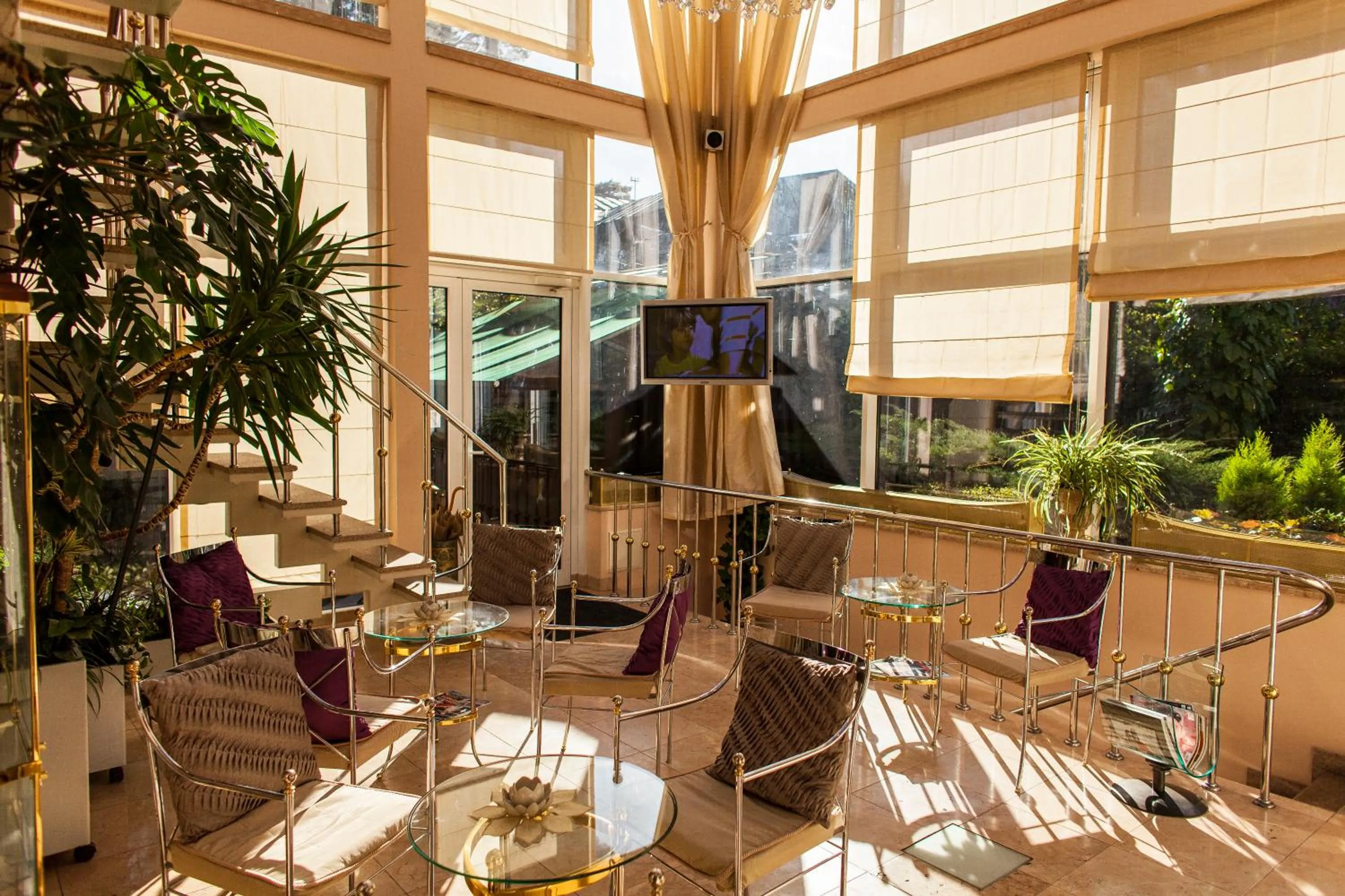 Communal lounge/ TV room in TB Palace Hotel & SPA