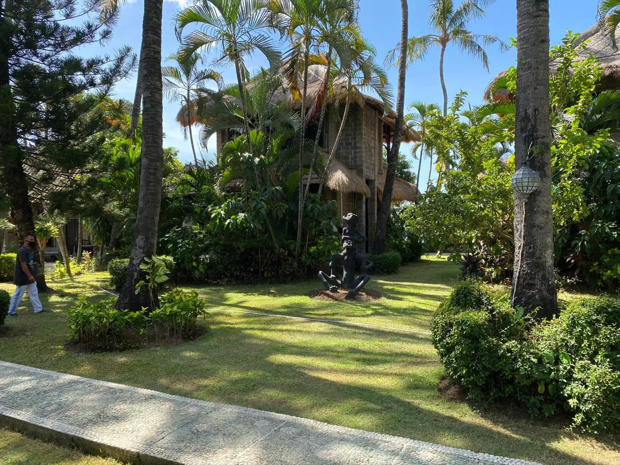 Garden view in Coral View Villas