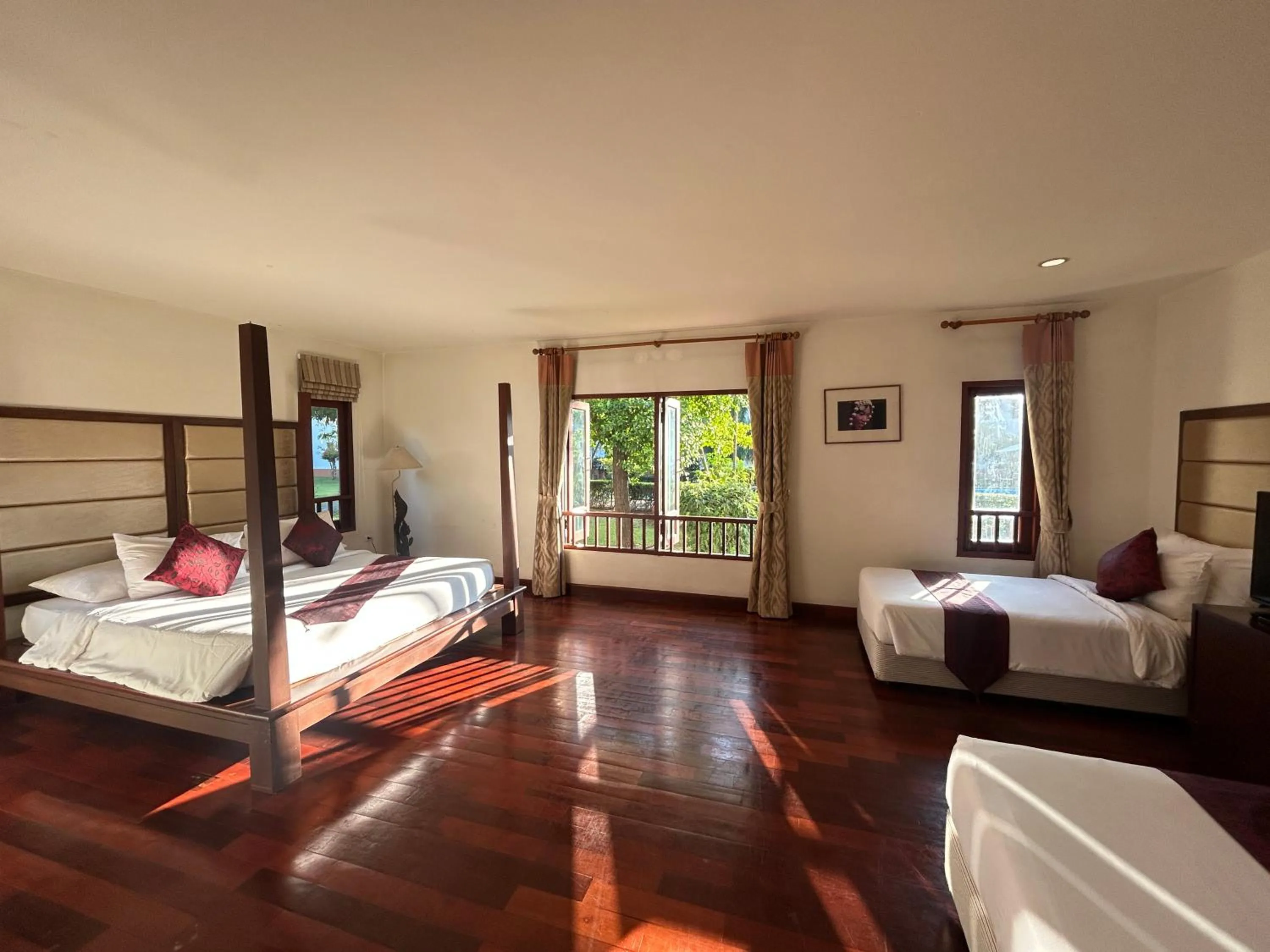 Bed in Teak Garden Resort, Chiang Rai